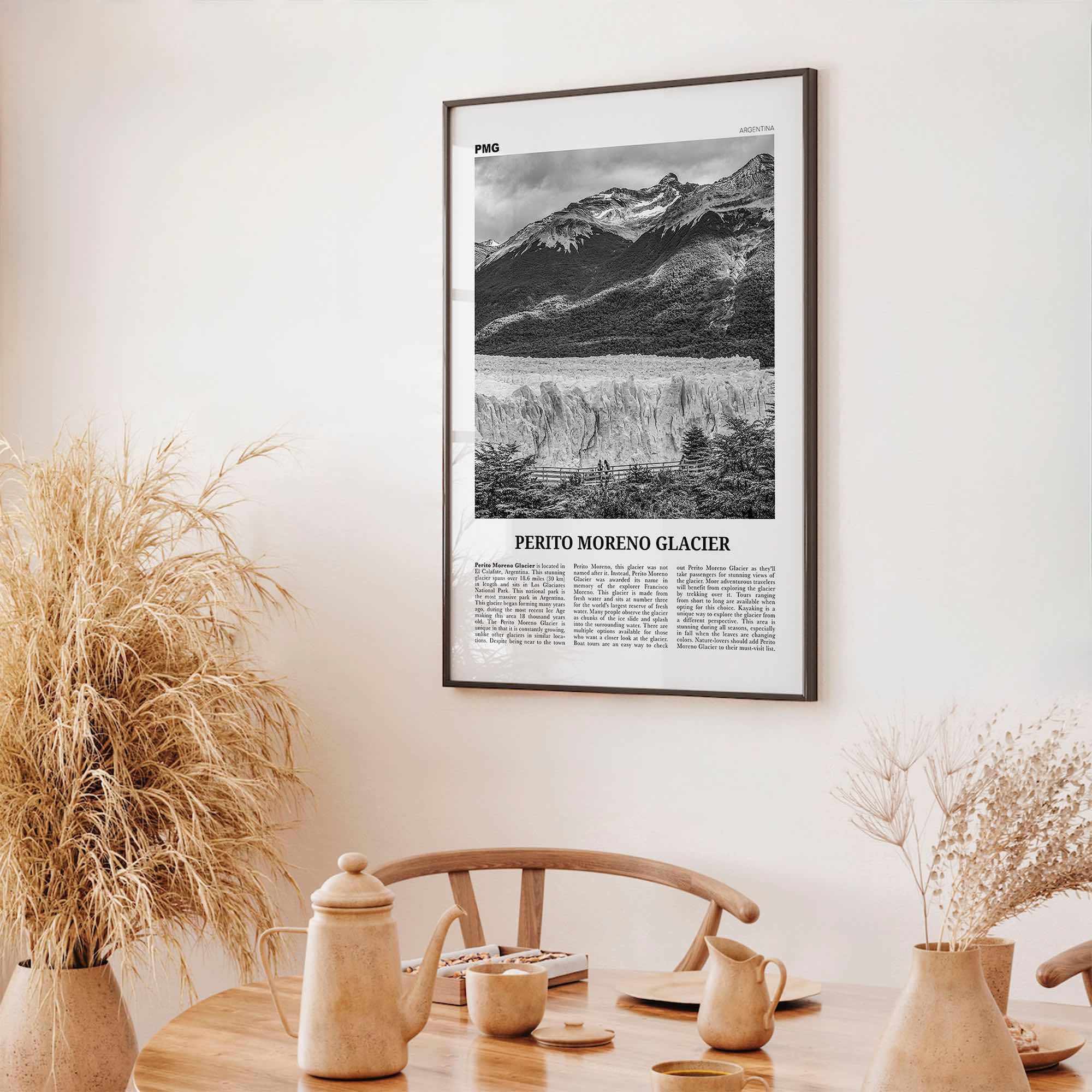 Perito Moreno Glacier Print Black and White, Perito Moreno Wall Art, Perito Moreno Poster, Perito Moreno Photo, Perito Moreno Wall Décor
