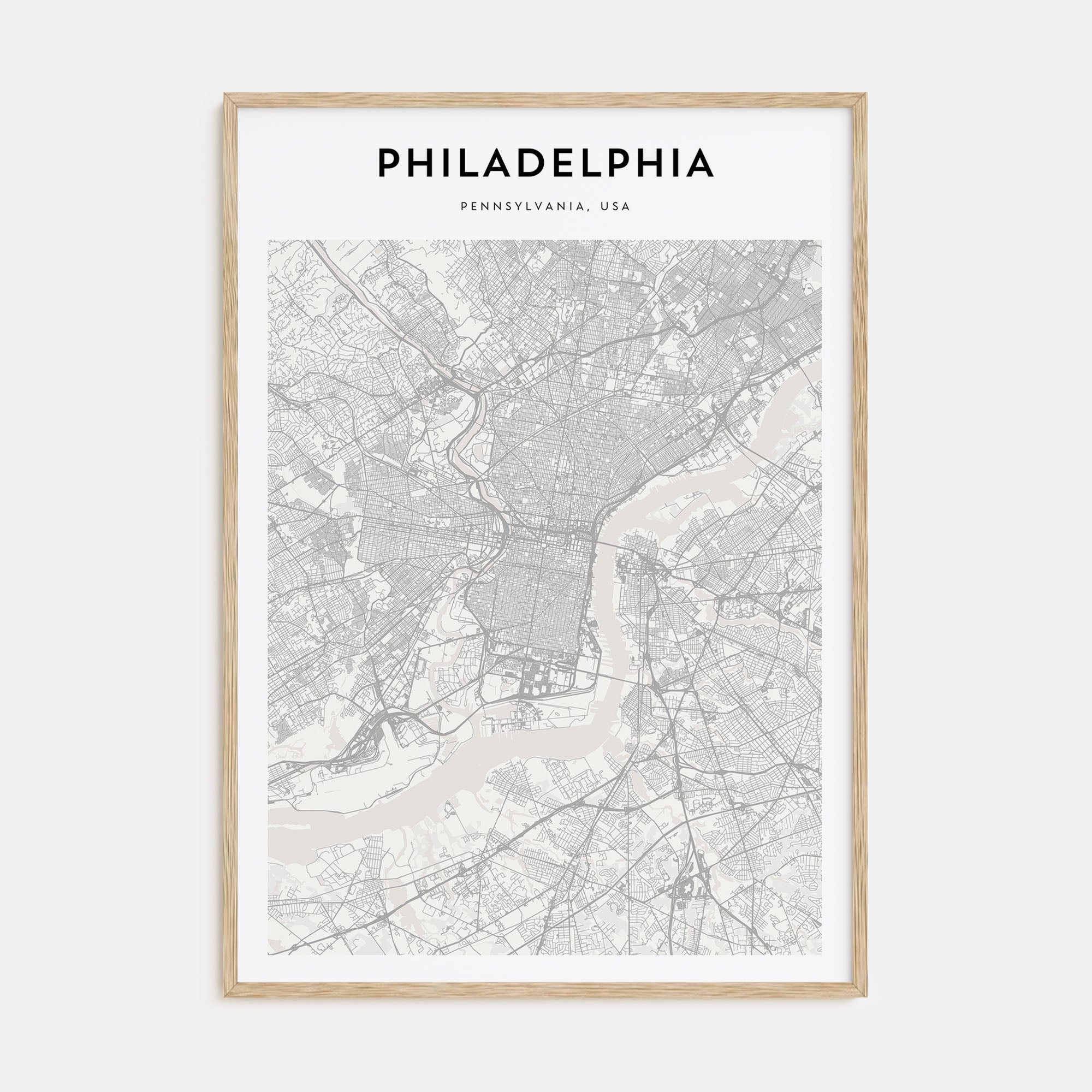 Philadelphia Map Portrait Poster