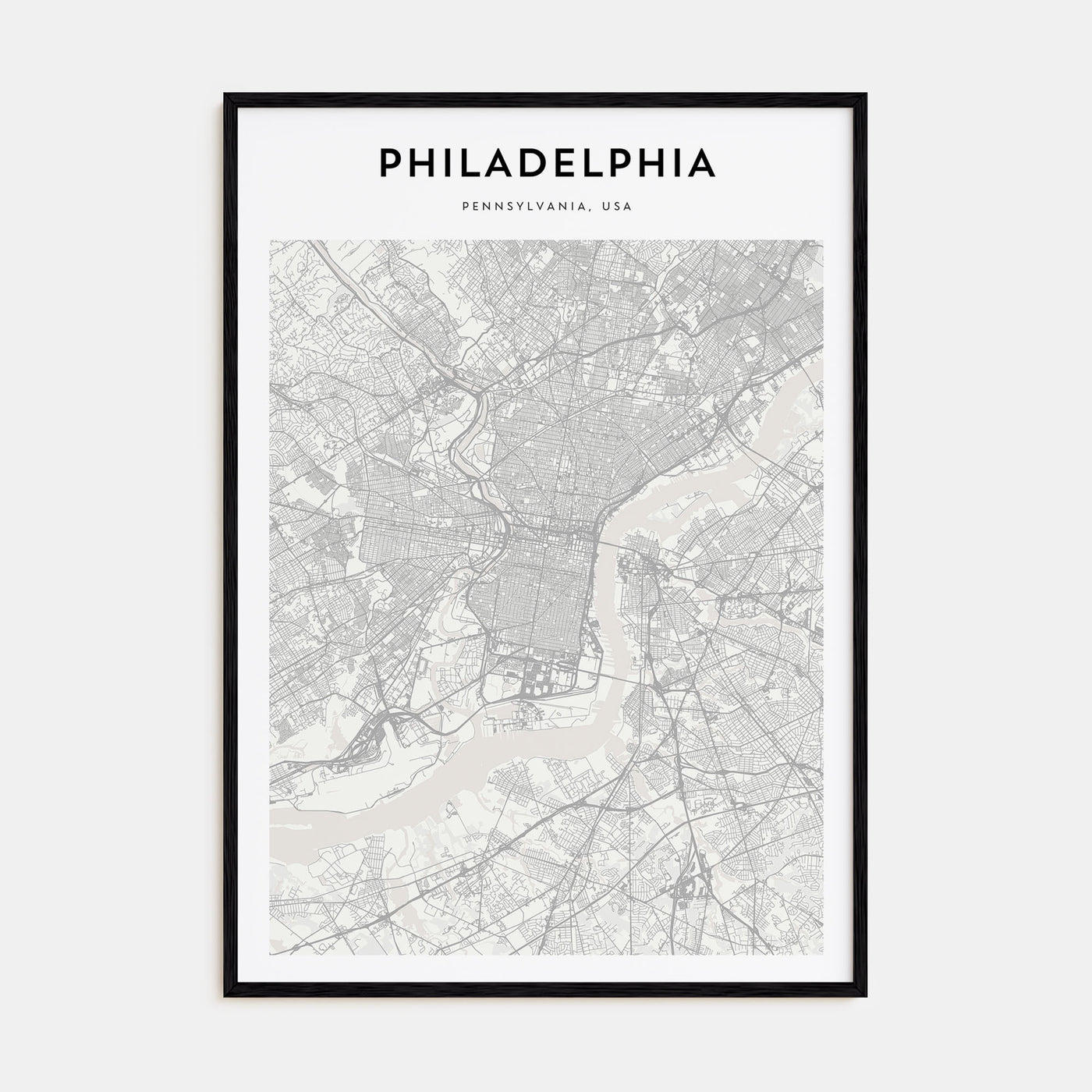 Philadelphia Map Portrait Poster