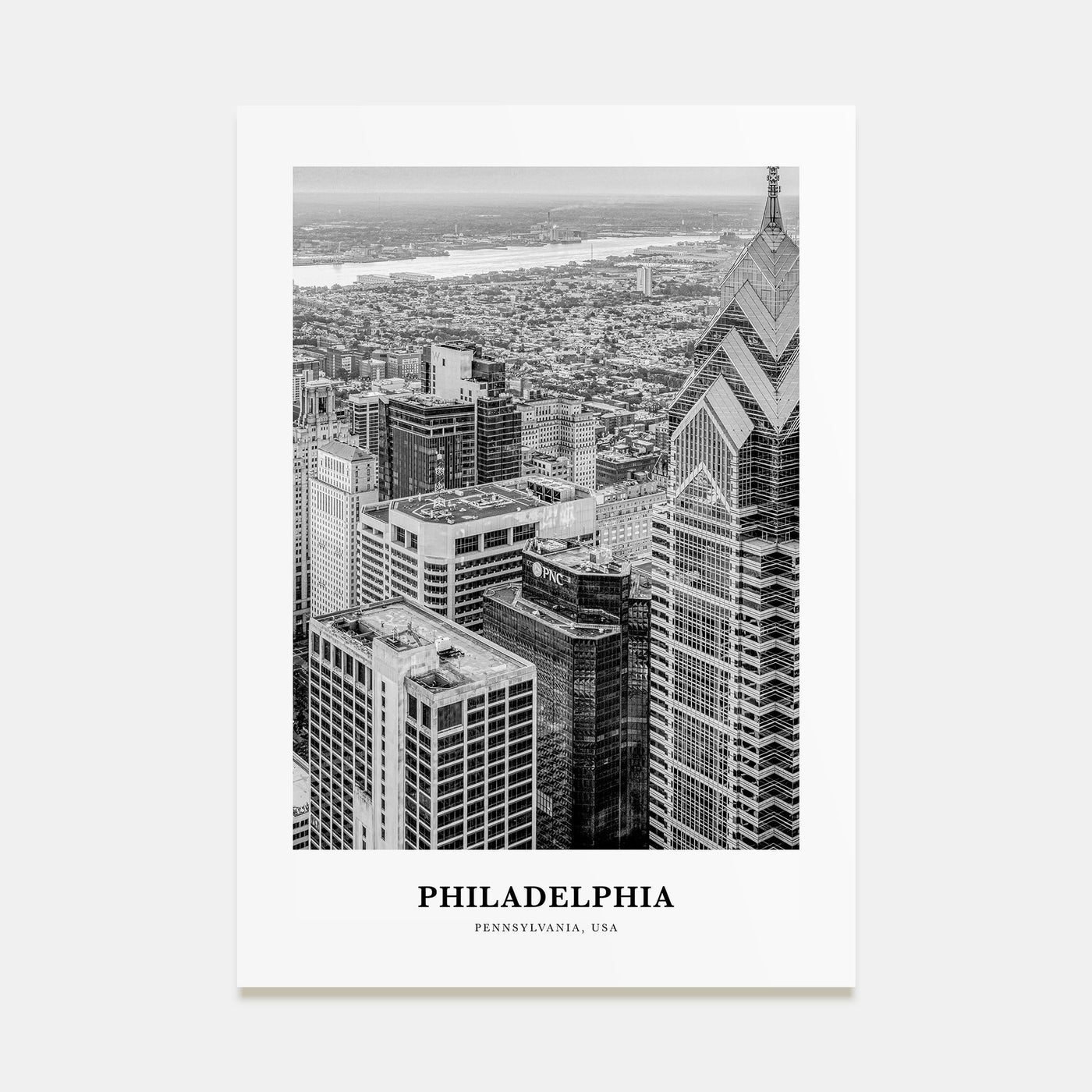 Philadelphia Portrait B&W No 1 Poster