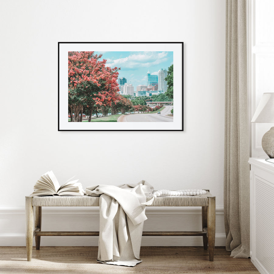 Raleigh Landscape Color Poster