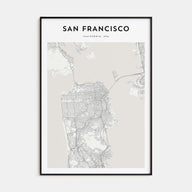 San Francisco Map Portrait Poster