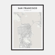 San Francisco Map Portrait Poster