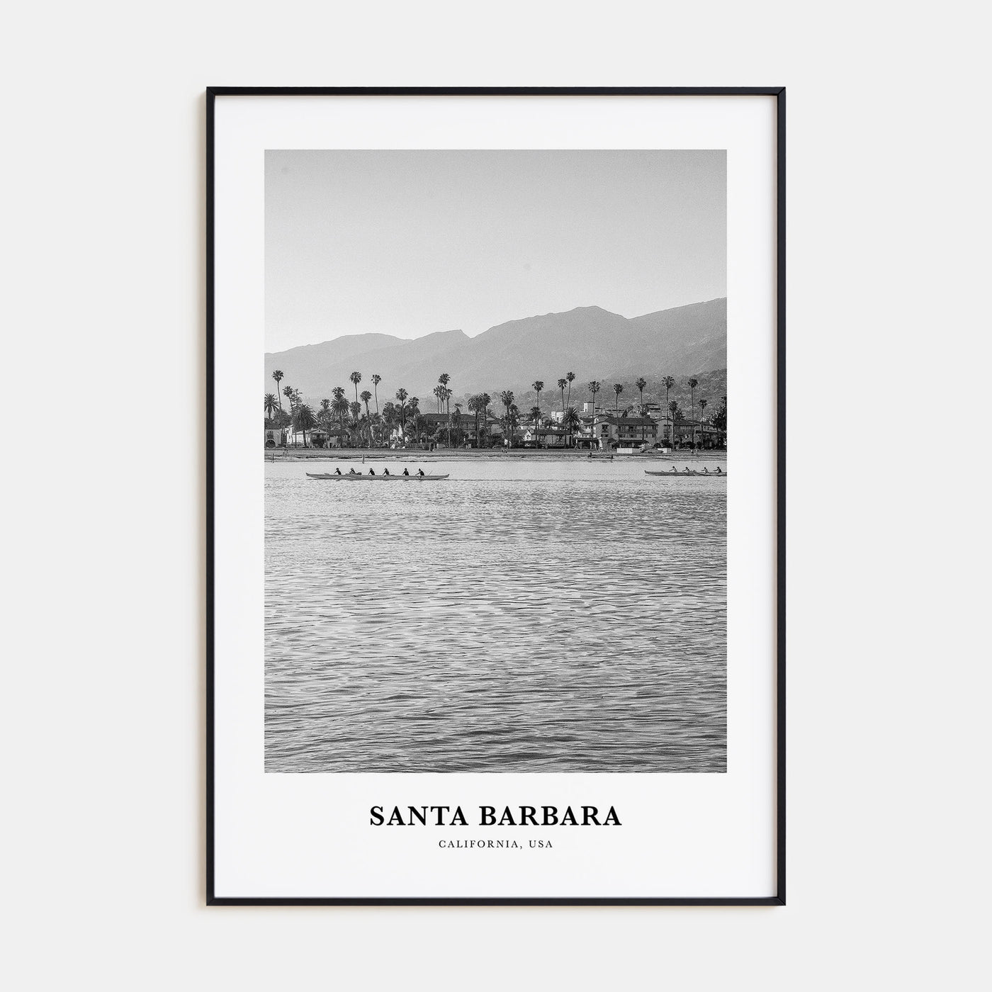 Santa Barbara Portrait B&W No 1 Poster