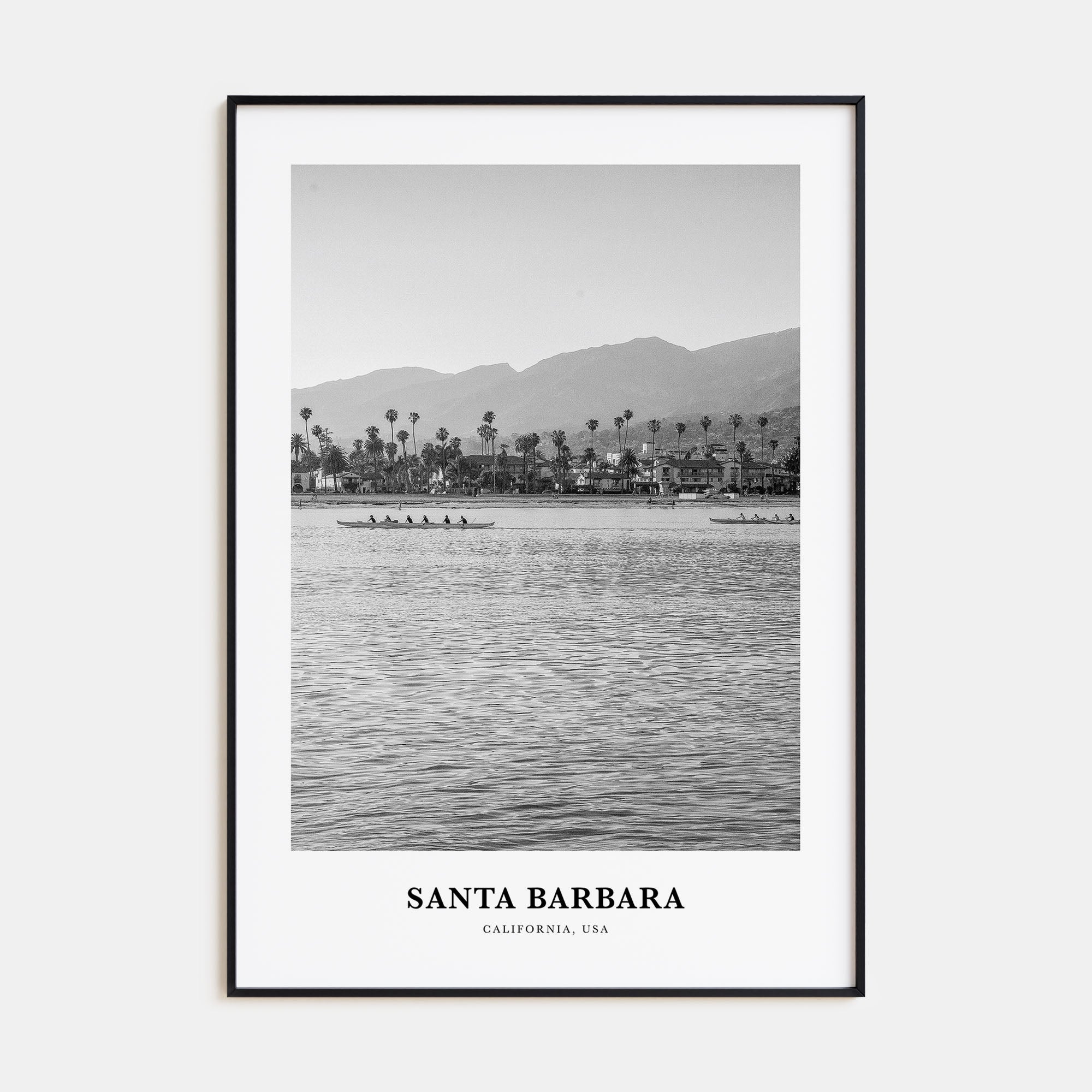 Santa Barbara Portrait B&W No 1 Poster