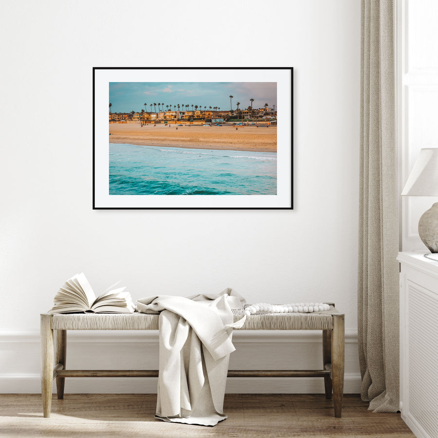 Seal Beach Landscape Color Poster