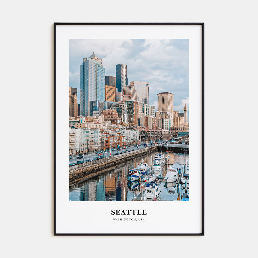 Seattle Portrait Color No 1 Poster