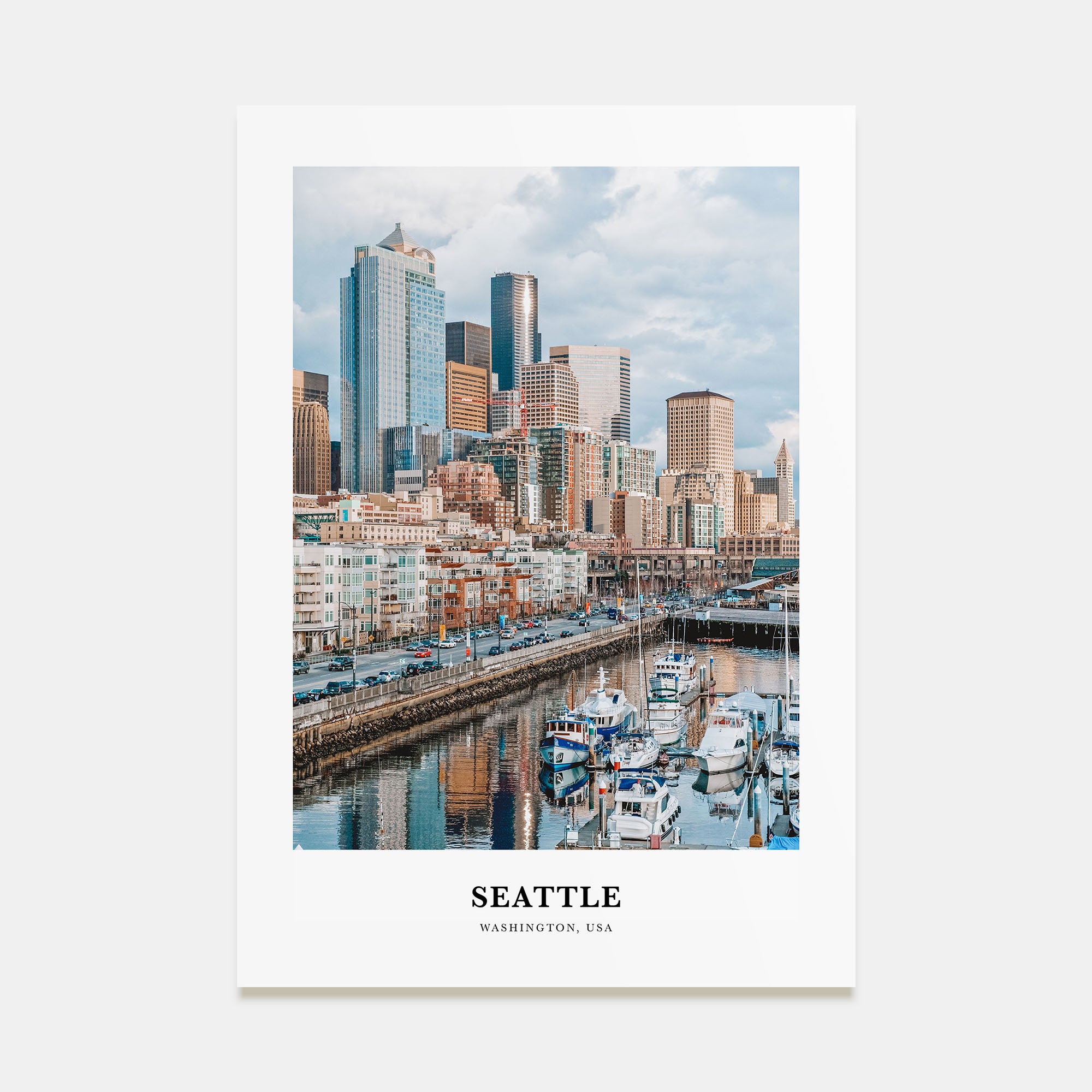 Seattle Portrait Color No 1 Poster