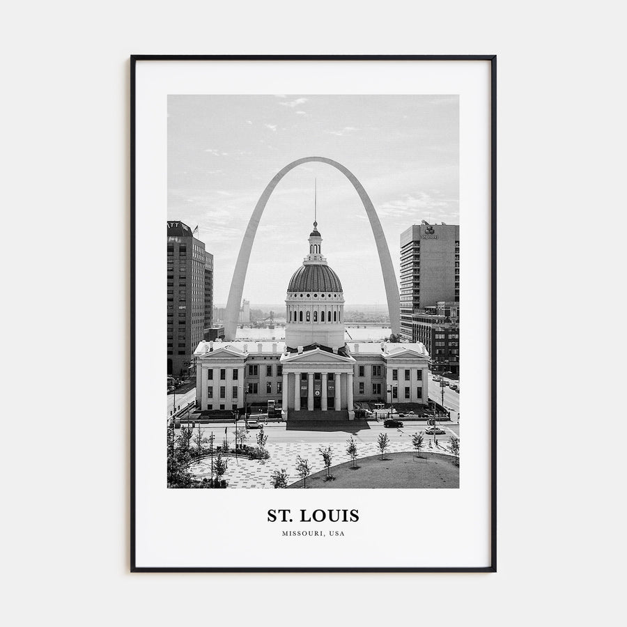 St. Louis Portrait B&W No 1 Poster