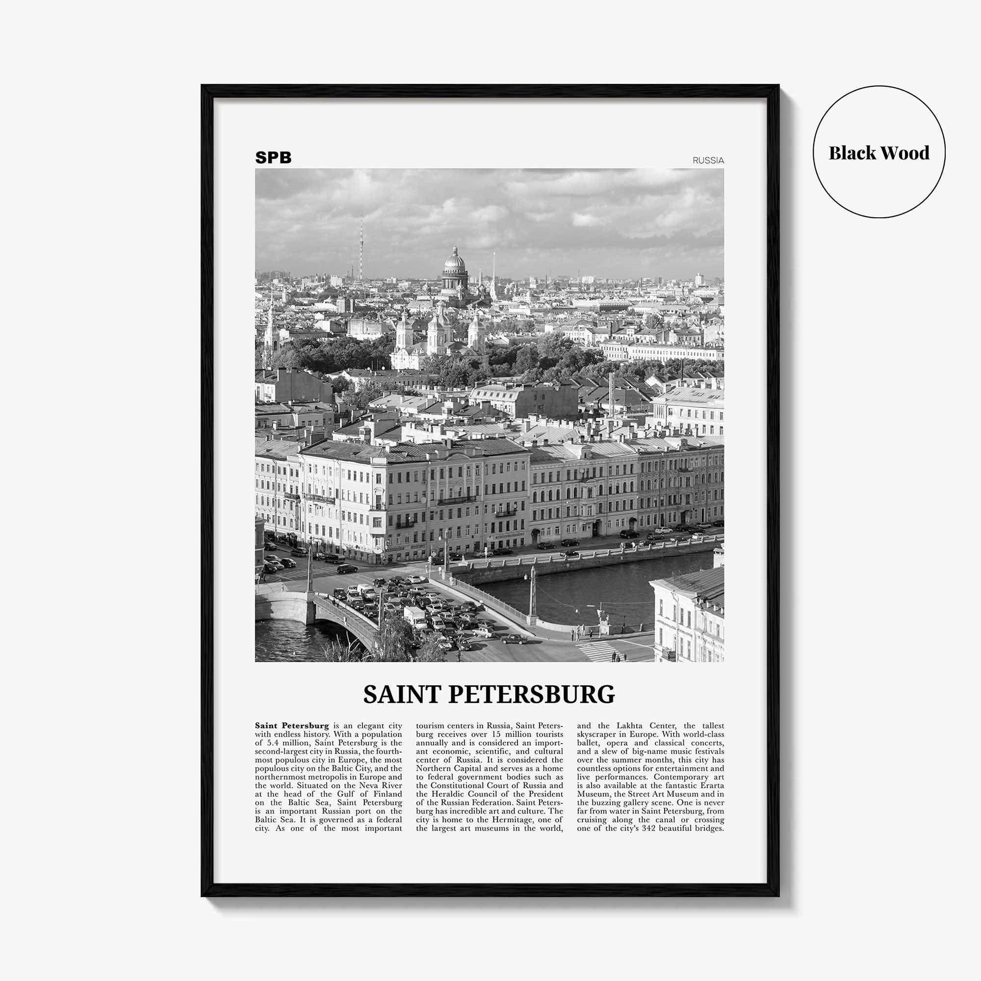 St Petersburg Print Black and White Russia, Saint Petersburg Wall Art, Saint Petersburg Poster, Russia , Europe, Санкт-Петербург