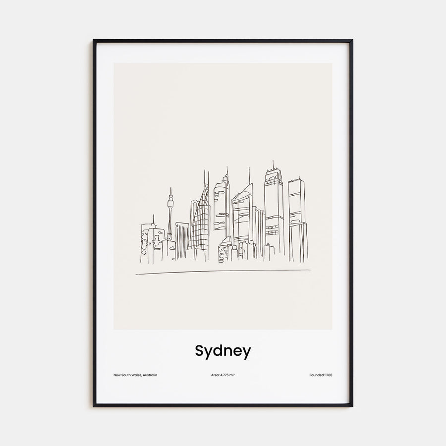 Sydney Drawn No 1 Poster