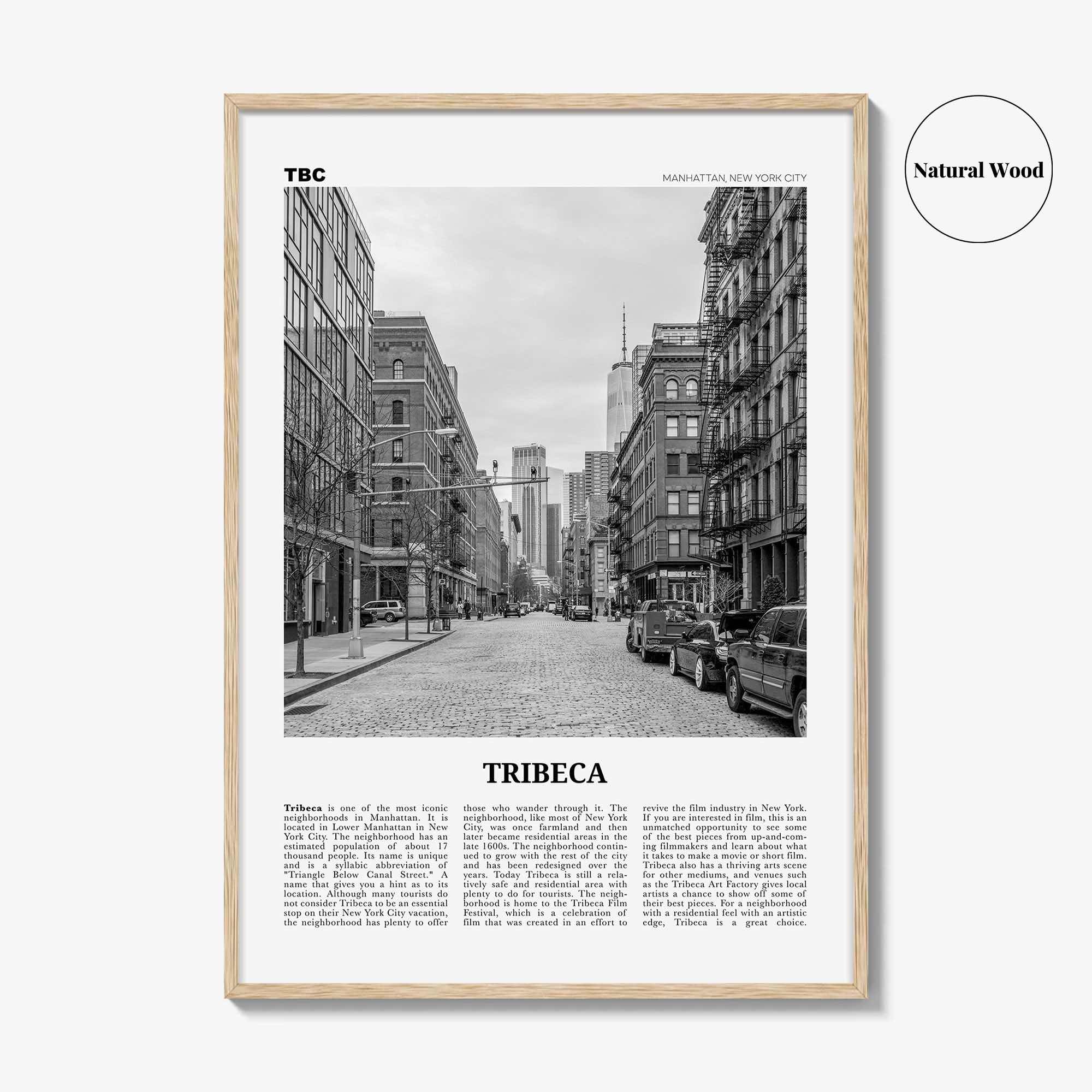 Tribeca Print Black and White, Tribeca Wall Art, Tribeca Poster, Tribeca Photo, Tribeca Wall Décor, Manhattan, New York, USA, United States