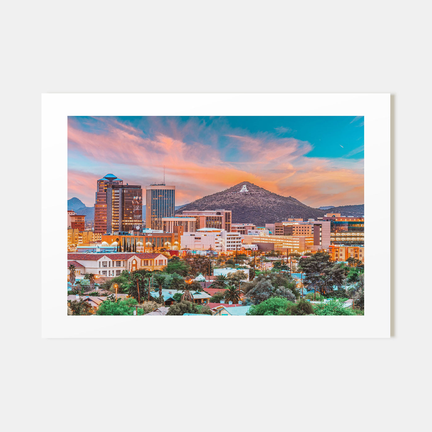 Tucson Landscape Color Poster