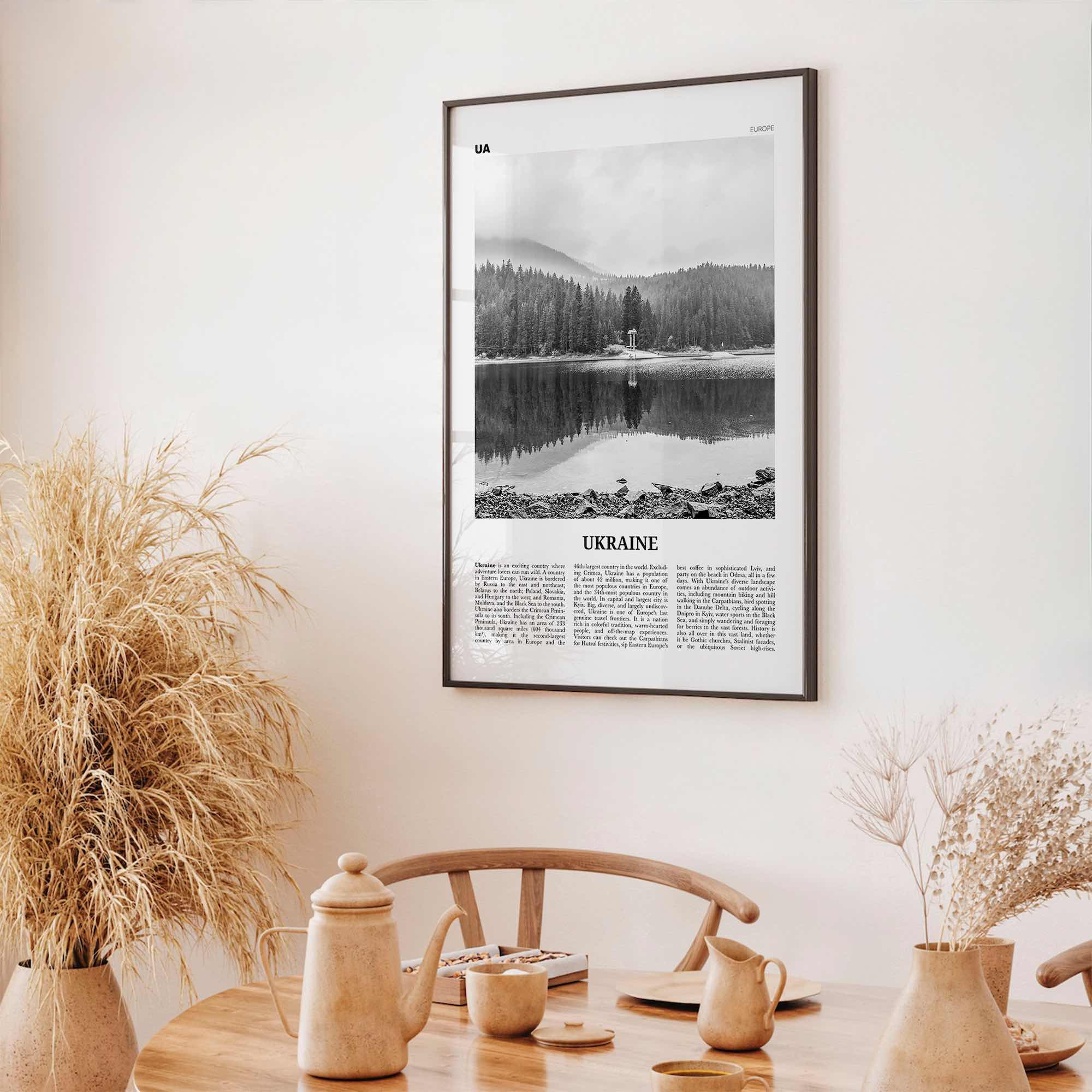 Ukraine Print Black and White No 4, Ukraine Wall Art, Ukraine Poster, Ukraine Photo, Ukraine Wall Decor, Country Print, Україн, Ukrayina