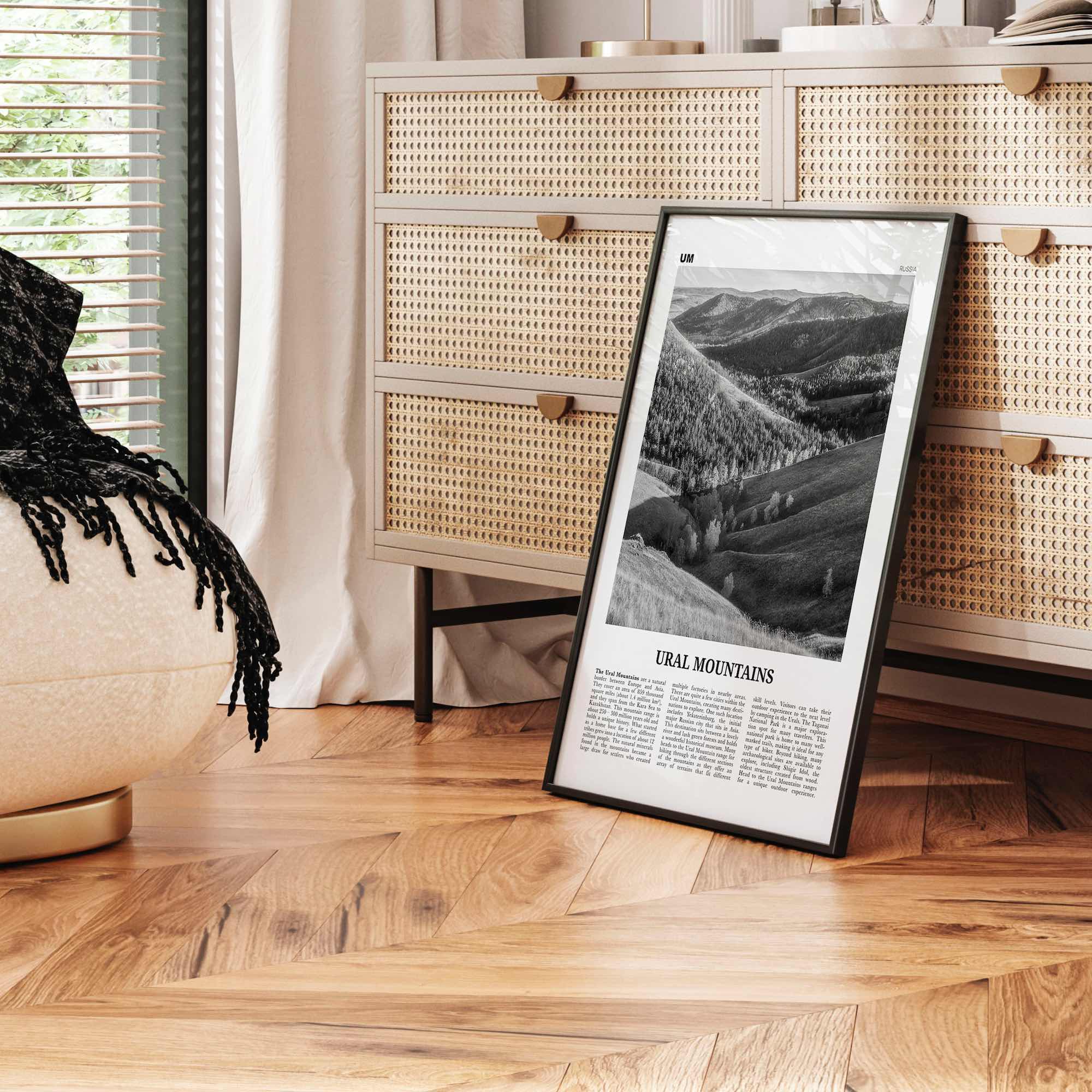 Ural Mountains Print Black and White, Ural Mountains Wall Art, Ural Mountains Poster, Ural Mountains Photo, Ural Mountains Wall Décor, Asia