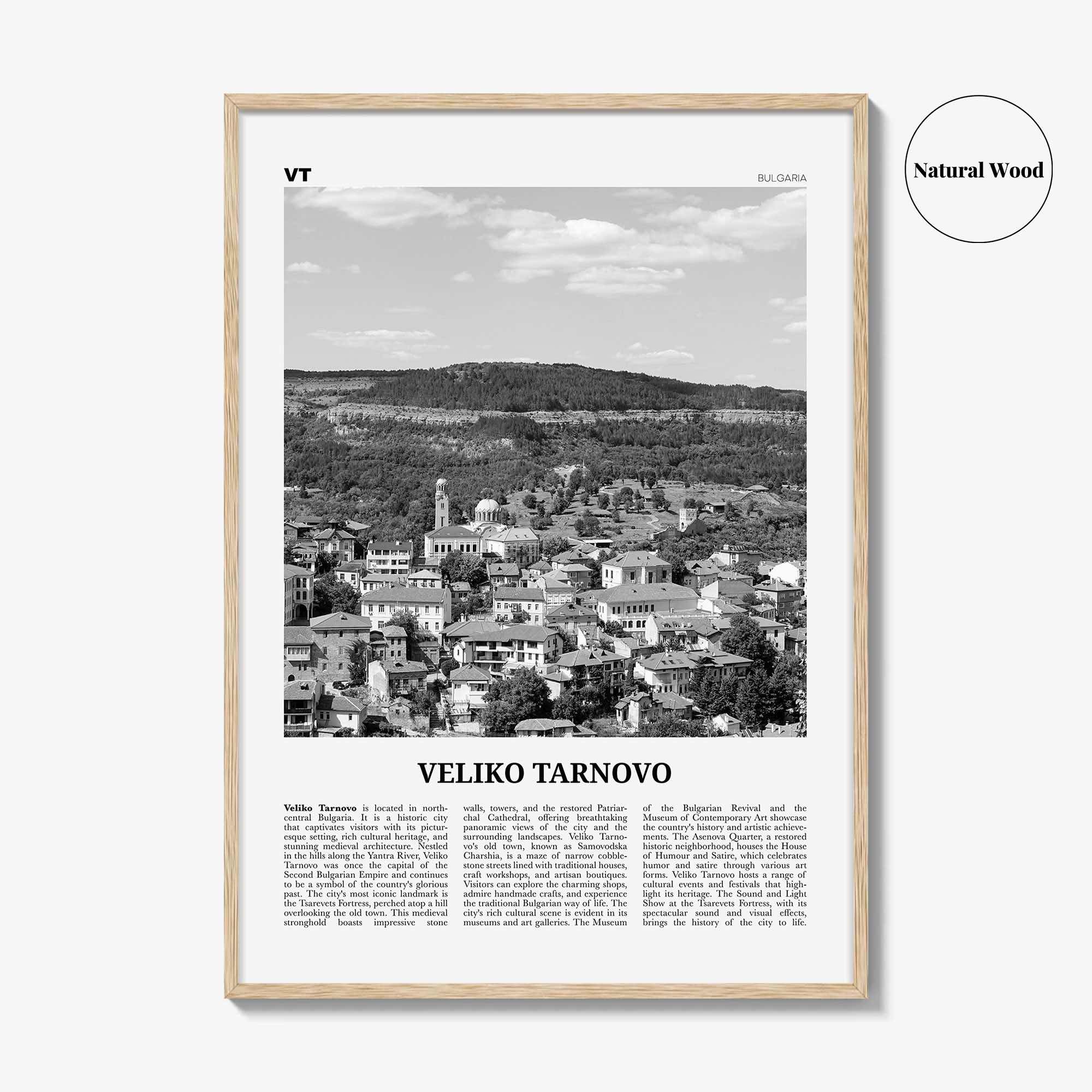 Veliko Tarnovo Print Black and White, Veliko Tarnovo Wall Art, Veliko Tarnovo Poster, Veliko Tarnovo Photo, Veliko Tarnovo Décor, Bulgaria