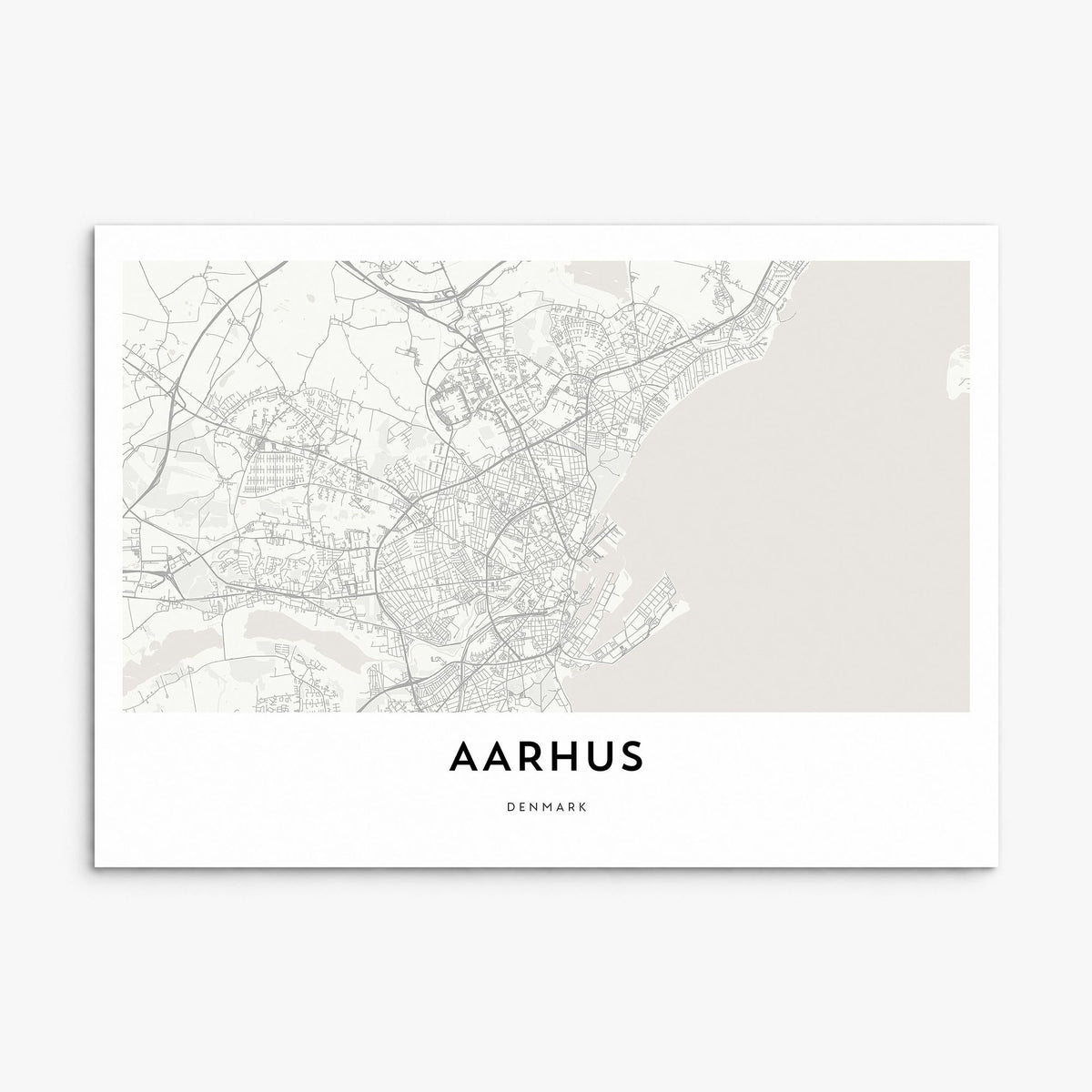 Aarhus Map Poster, print only (unframed)