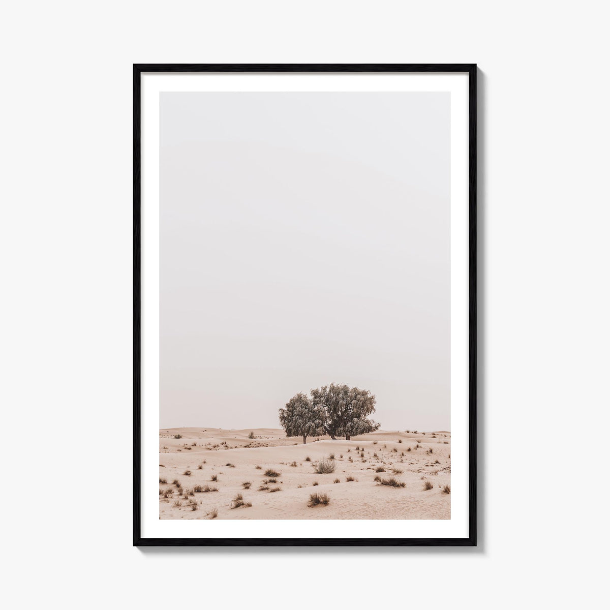 Acacia Tree no. 2 colorful photo poster – vertical wall art, unframed print shown in interior mockup