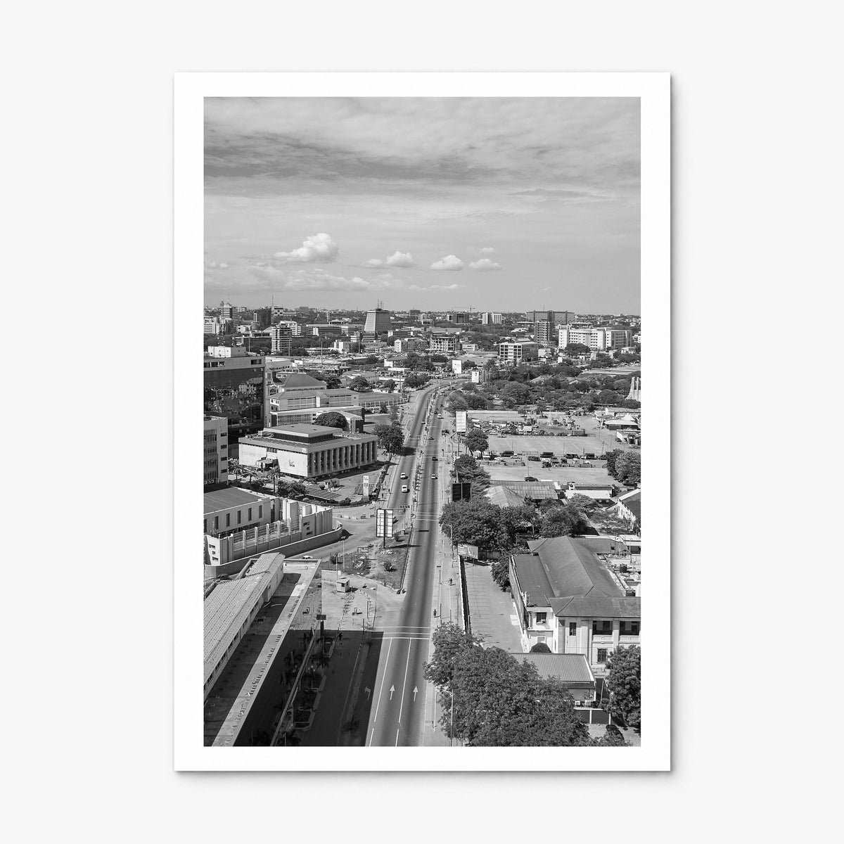 Accra Photo Poster, print only (unframed), white border