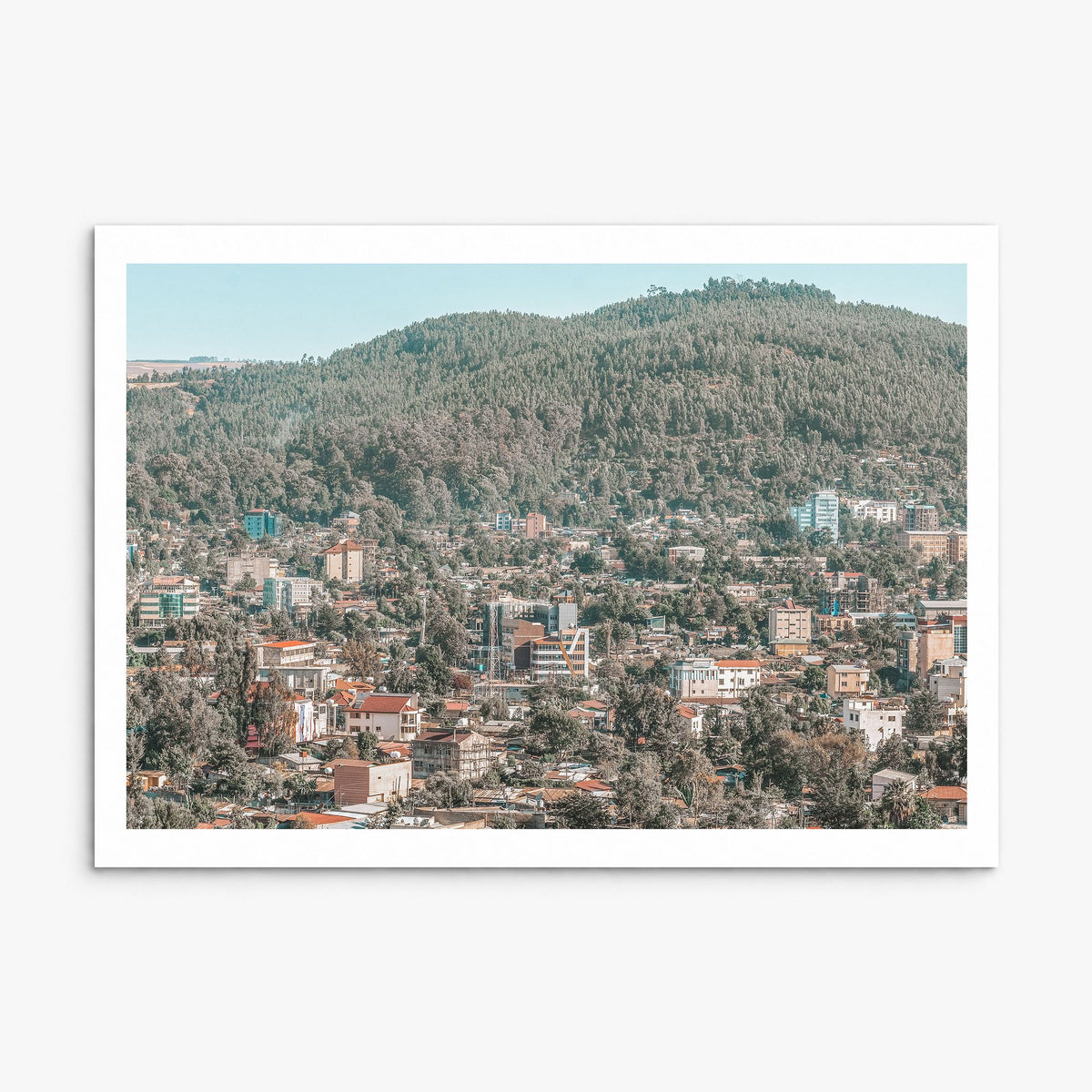 Addis Ababa Photo Poster, print only (unframed), white border