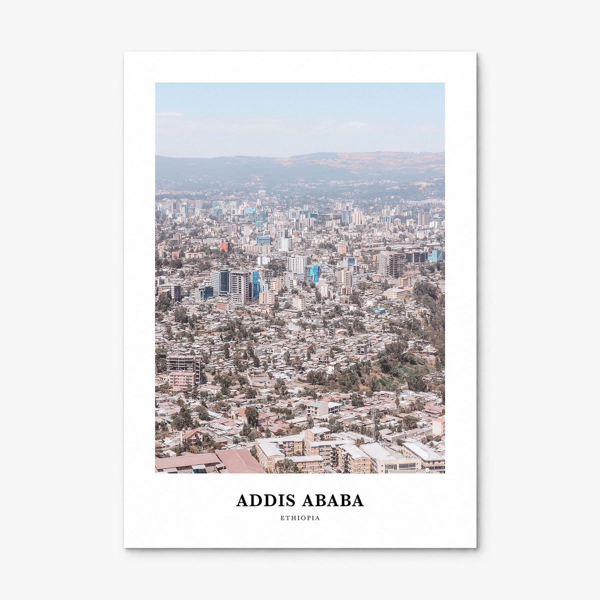 Addis Ababa Classic Poster, print only (unframed)