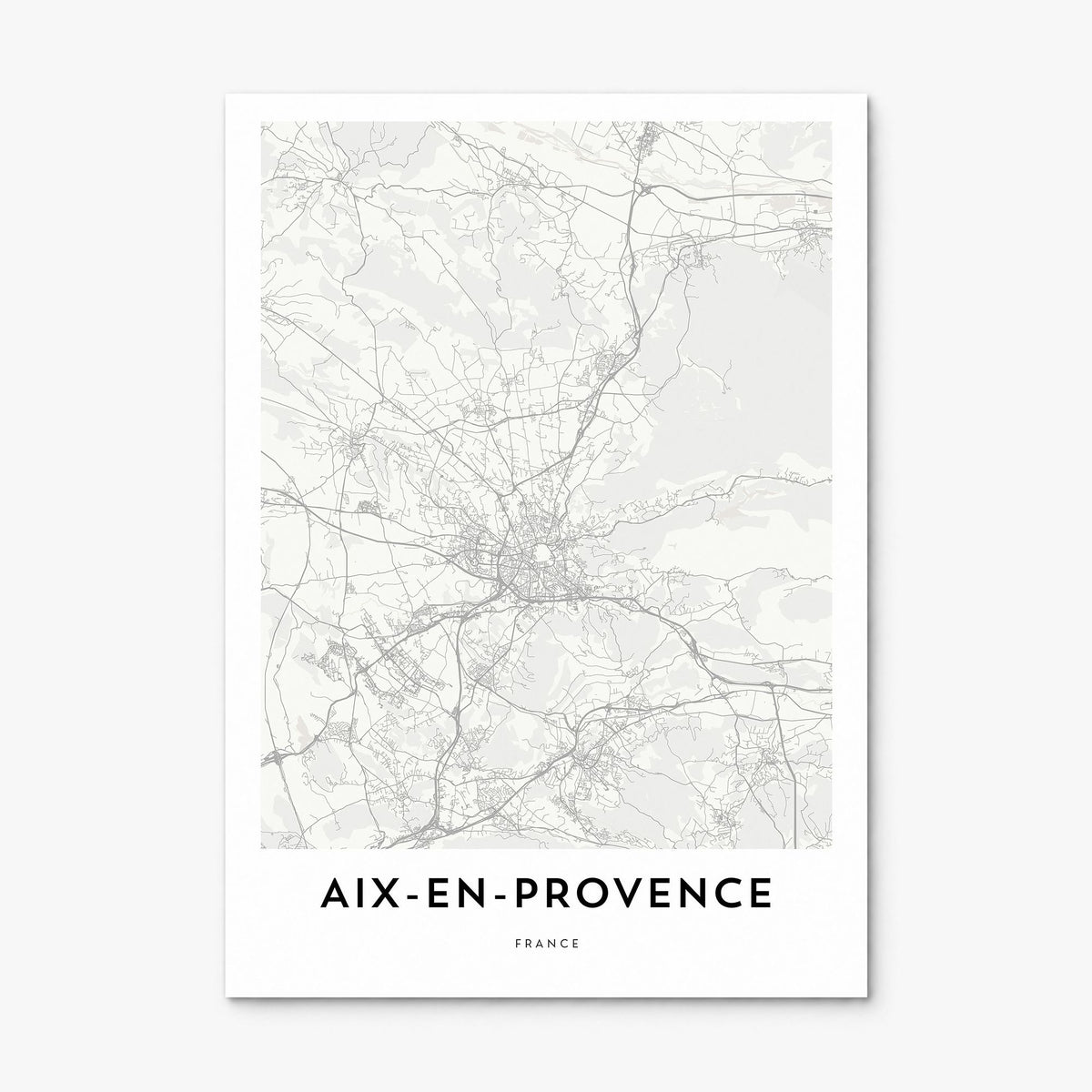 Aix-en-Provence Map Poster, print only (unframed)