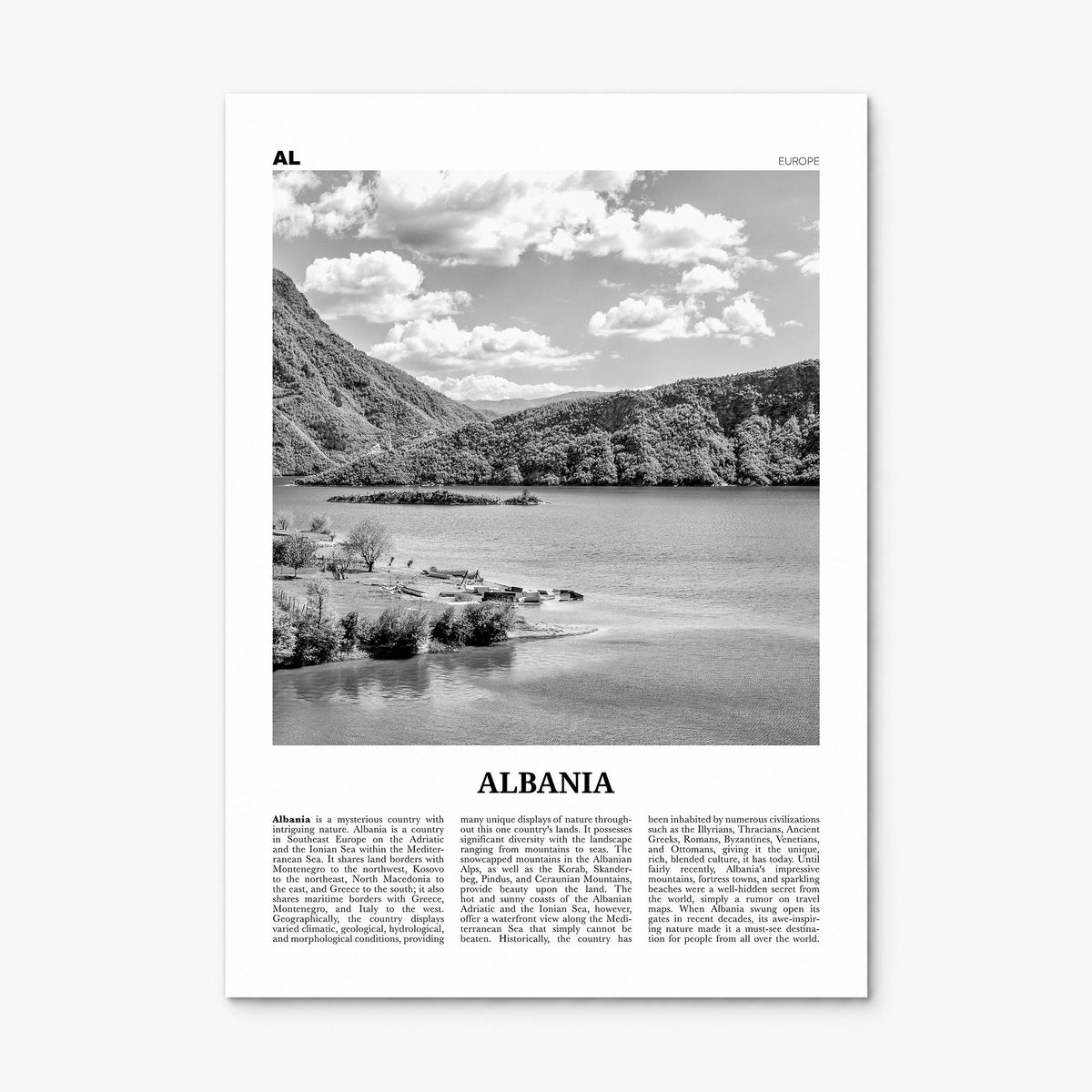 Albania Newspaper No 1 Poster, print only (unframed)