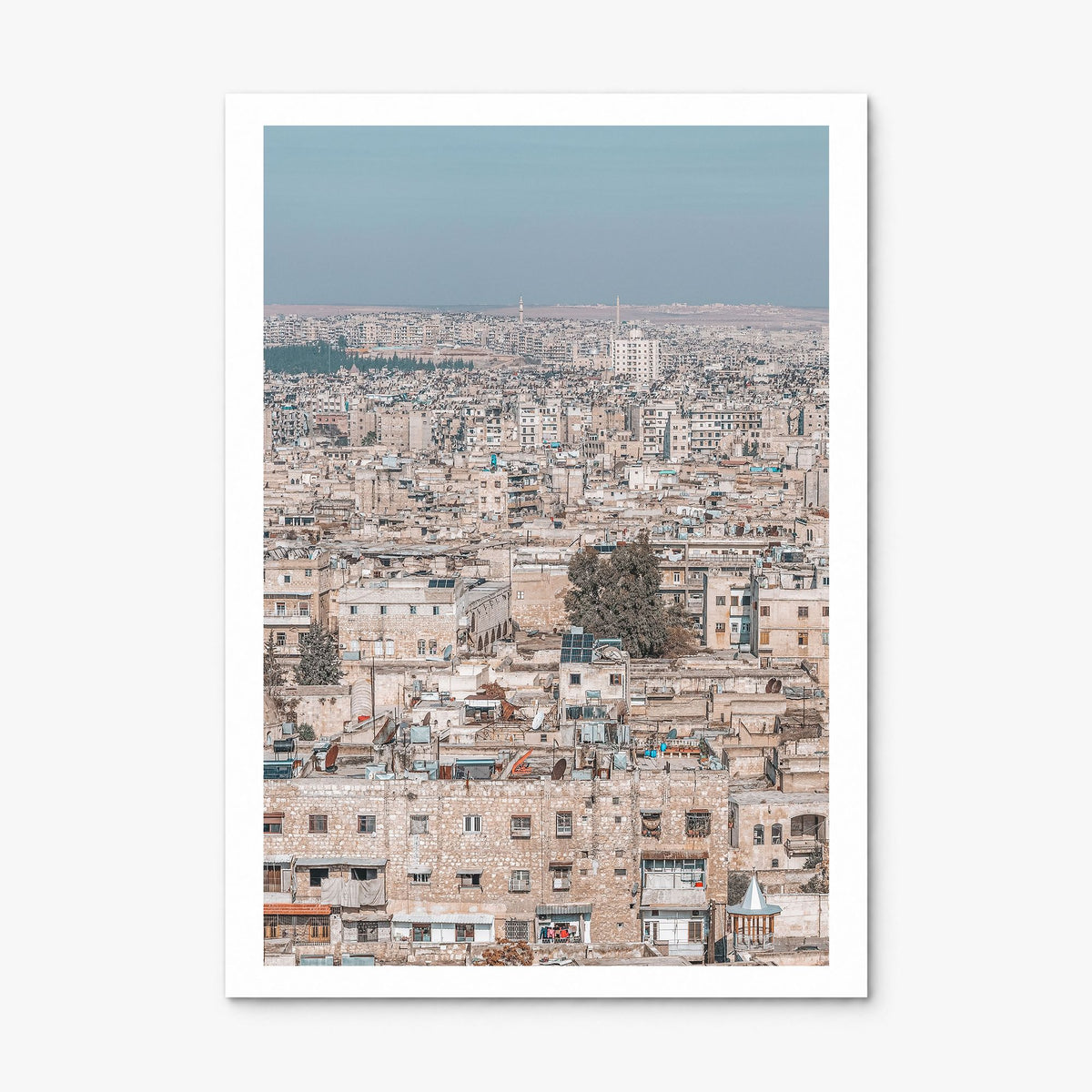 Aleppo Photo Poster, print only (unframed), white border