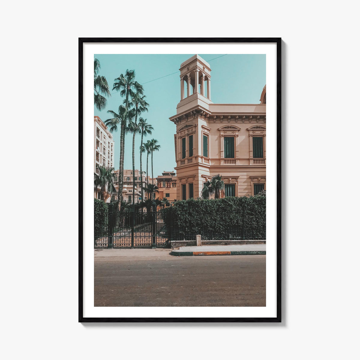 Alexandria, Egypt colorful photo poster of Egypt – vertical wall art, unframed print shown in interior mockup