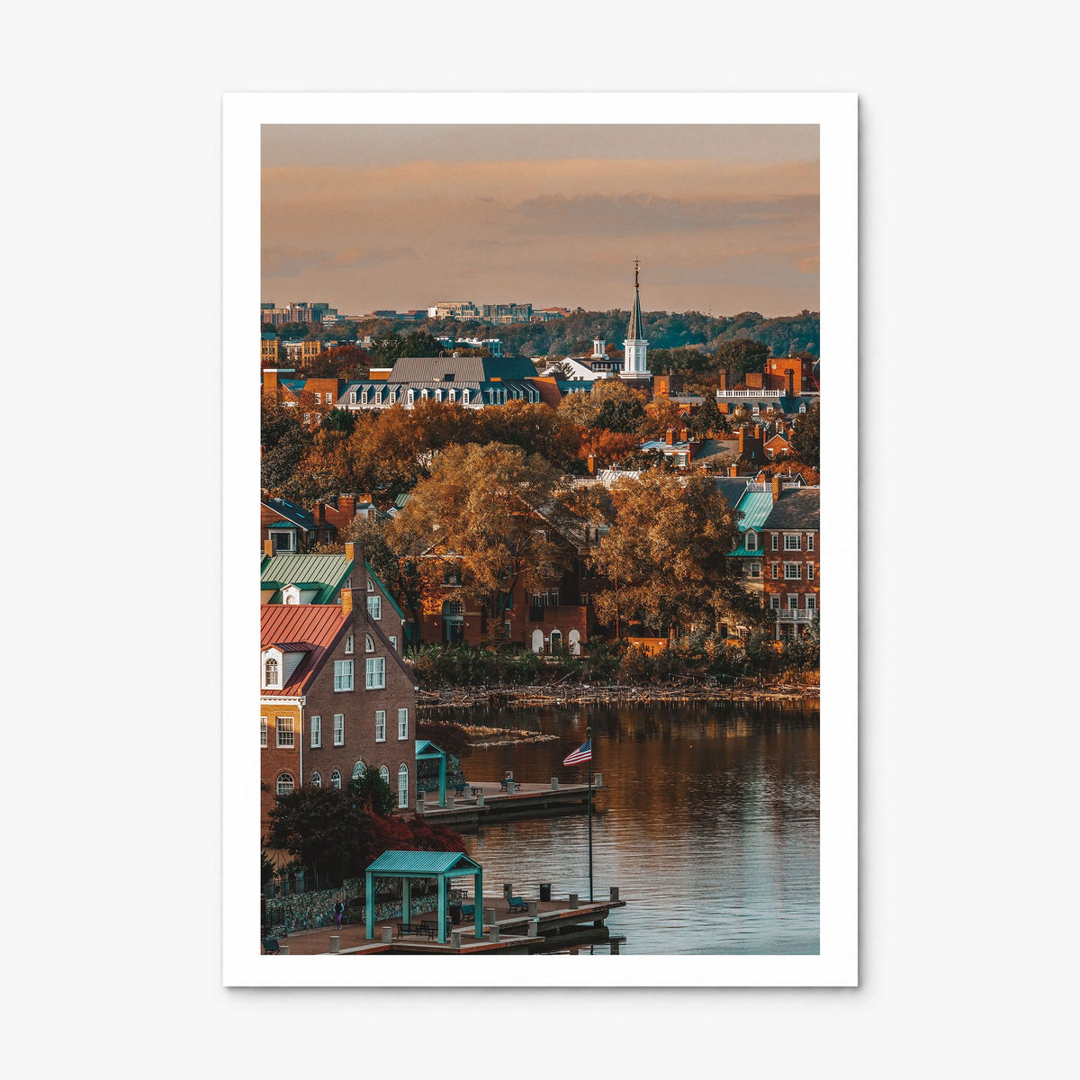 Alexandria, Virginia Photo Poster, print only (unframed), white border