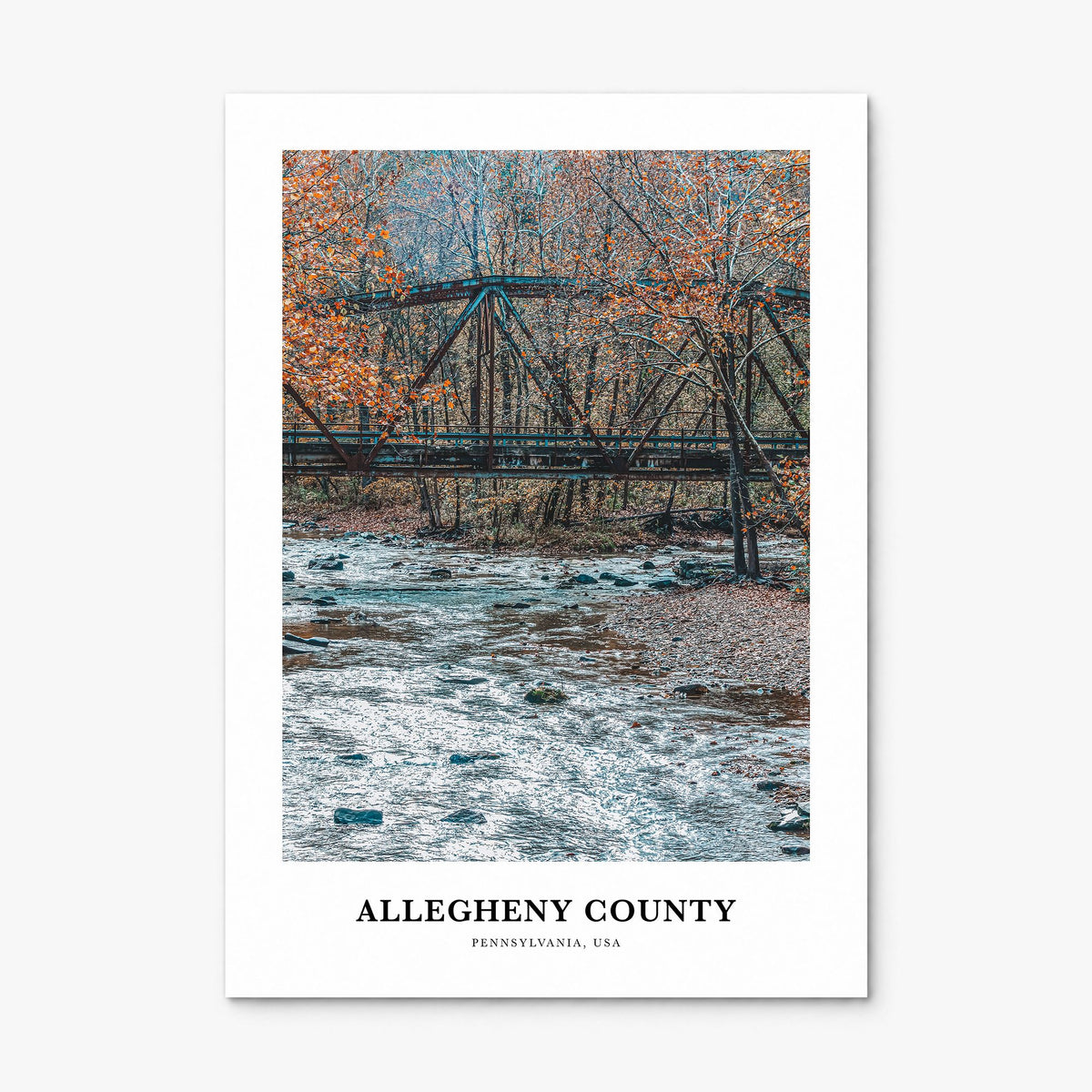 Allegheny County Classic Poster, print only (unframed)