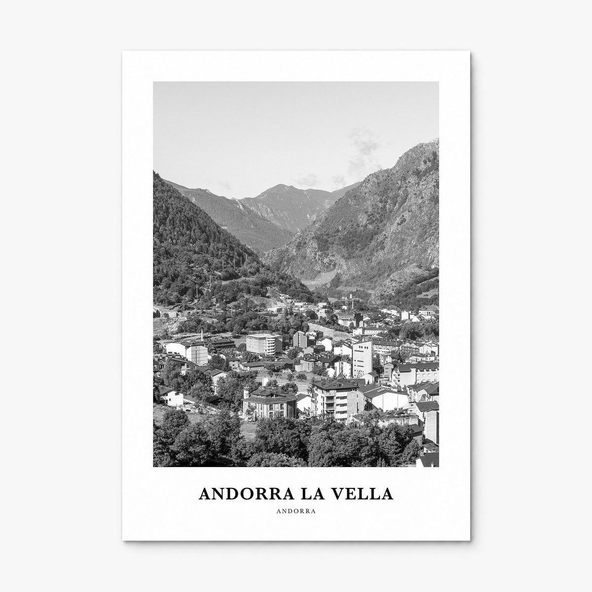 Andorra la Vella Classic Poster, print only (unframed)