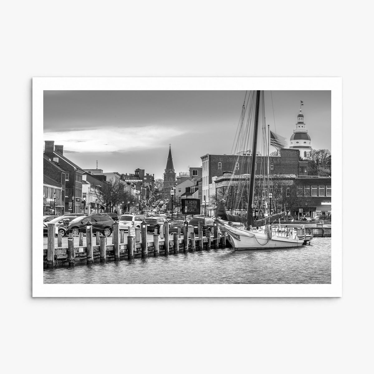 Annapolis Photo Poster, print only (unframed), white border