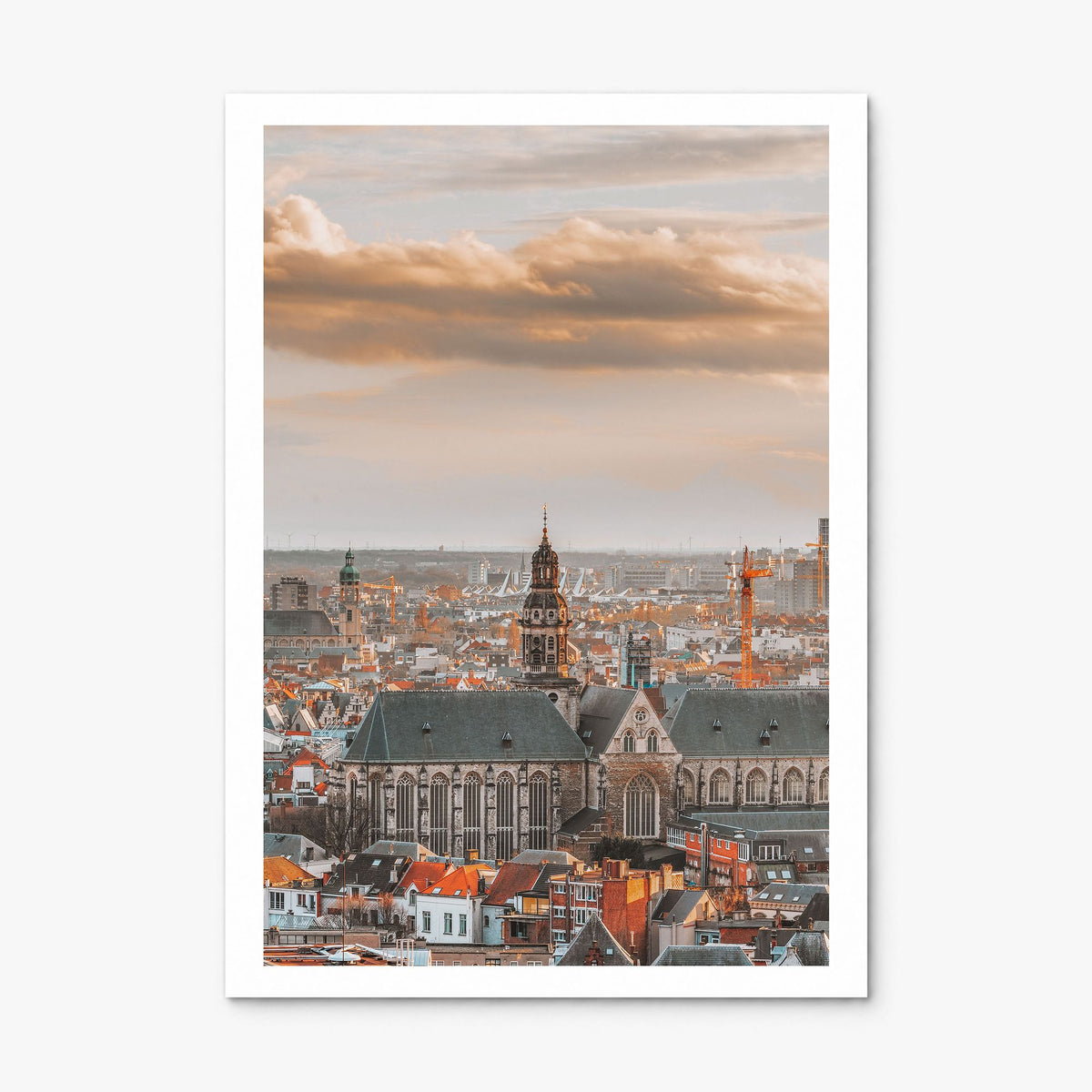 Antwerp Photo Poster, print only (unframed), white border