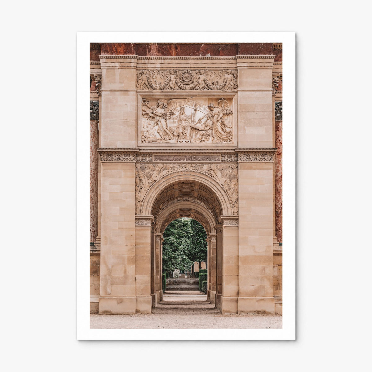 Arc de Triomphe Photo Poster, print only (unframed), white border
