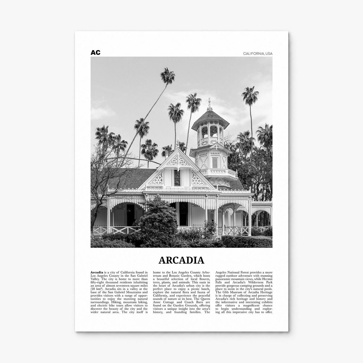 Arcadia Newspaper Poster, print only (unframed)