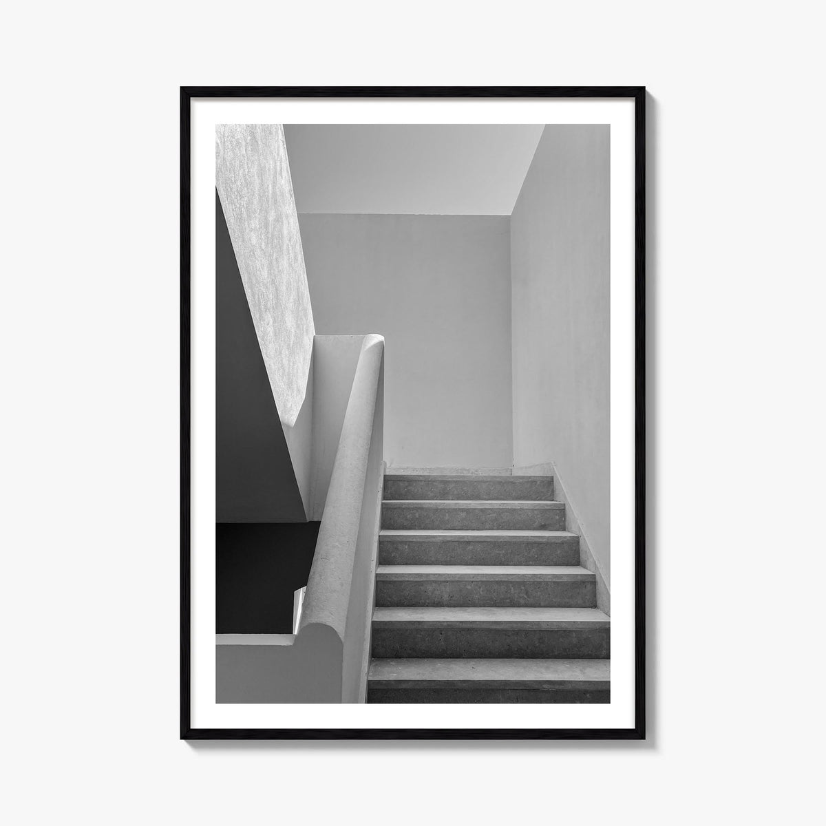 Architecture no. 4 black & white photo poster – vertical wall art, unframed print shown in interior mockup