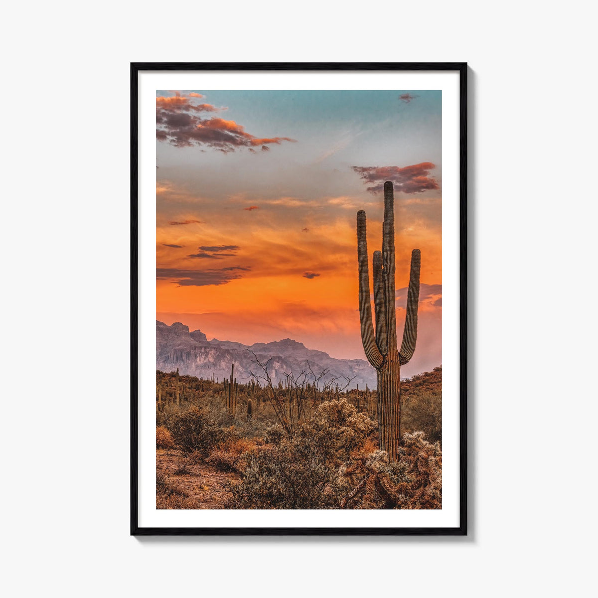 Arizona no. 1 colorful photo poster of United States – vertical wall art, unframed print shown in interior mockup