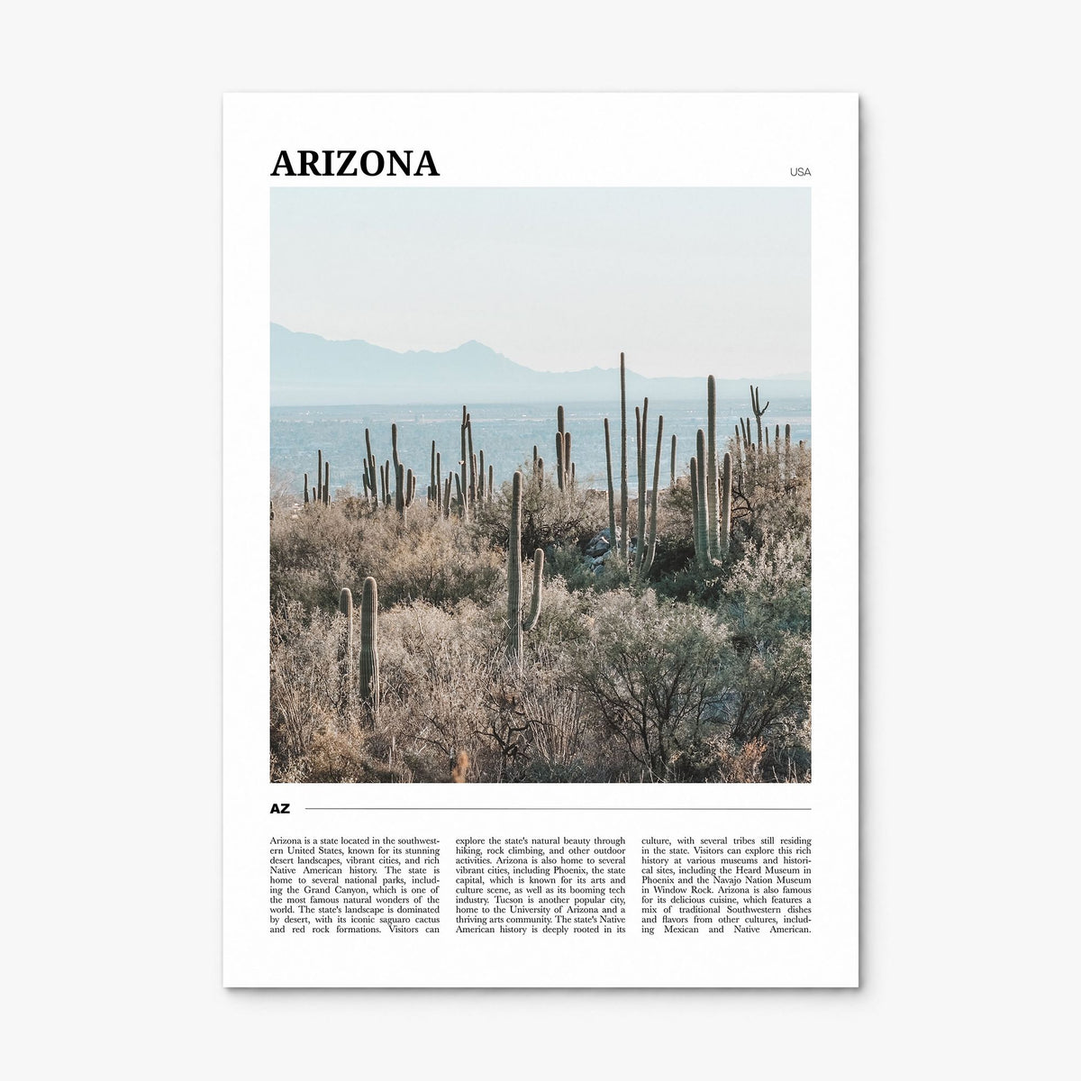 Arizona Travel No 3 Poster, print only (unframed)
