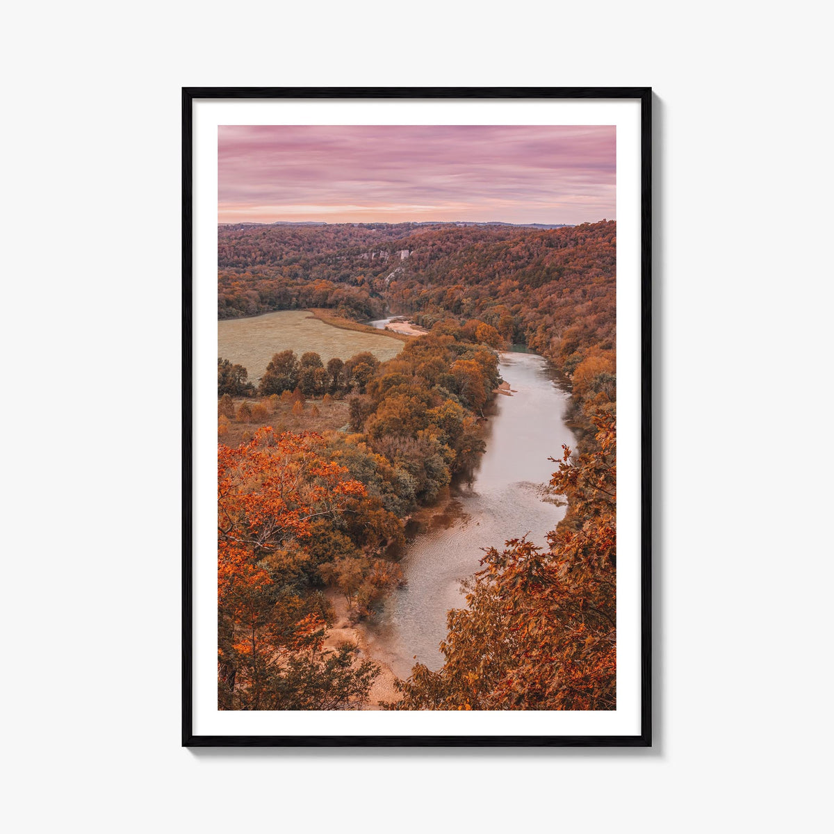 Arkansas no. 2 colorful photo poster of United States – vertical wall art, unframed print shown in interior mockup