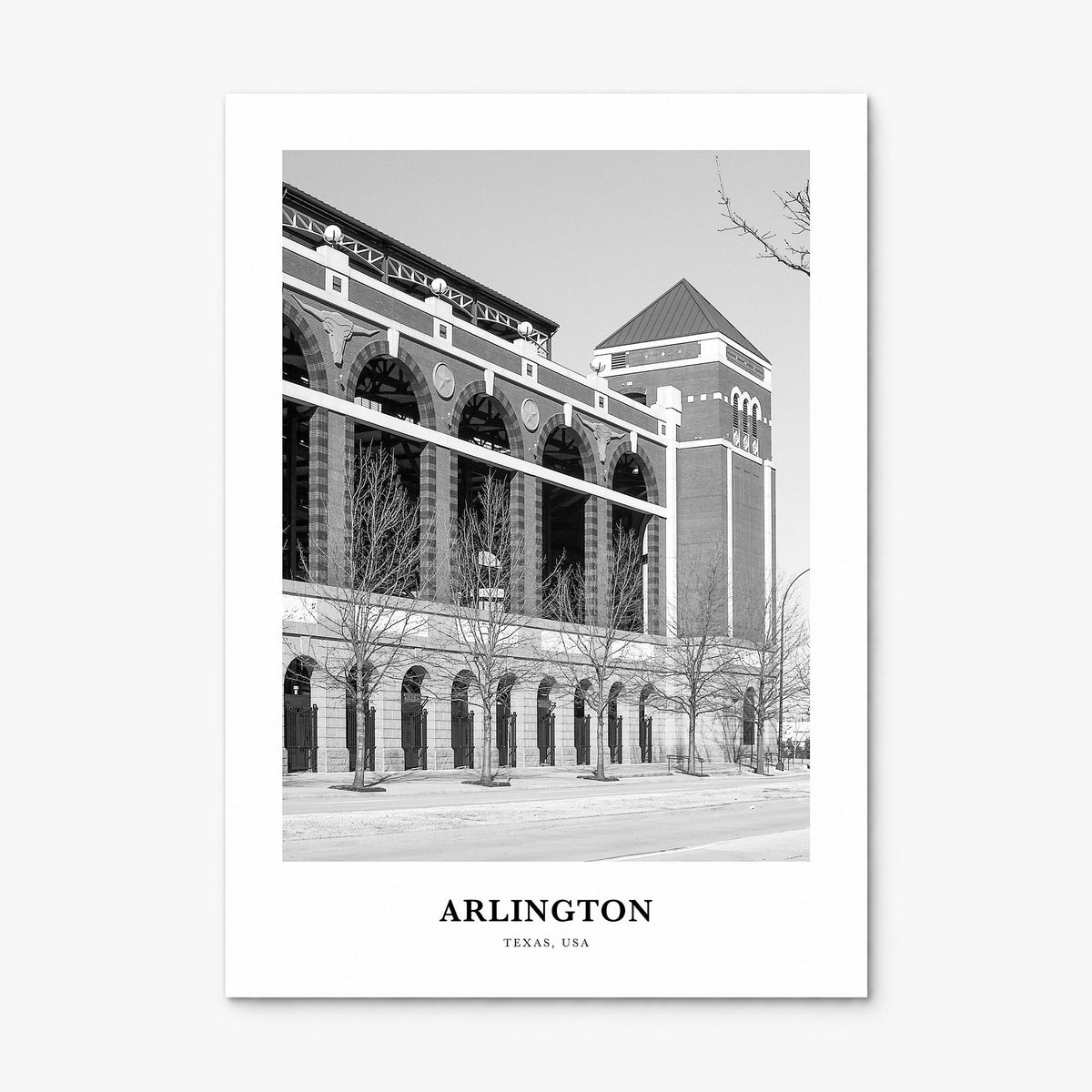 Arlington, Texas Classic Poster, print only (unframed)