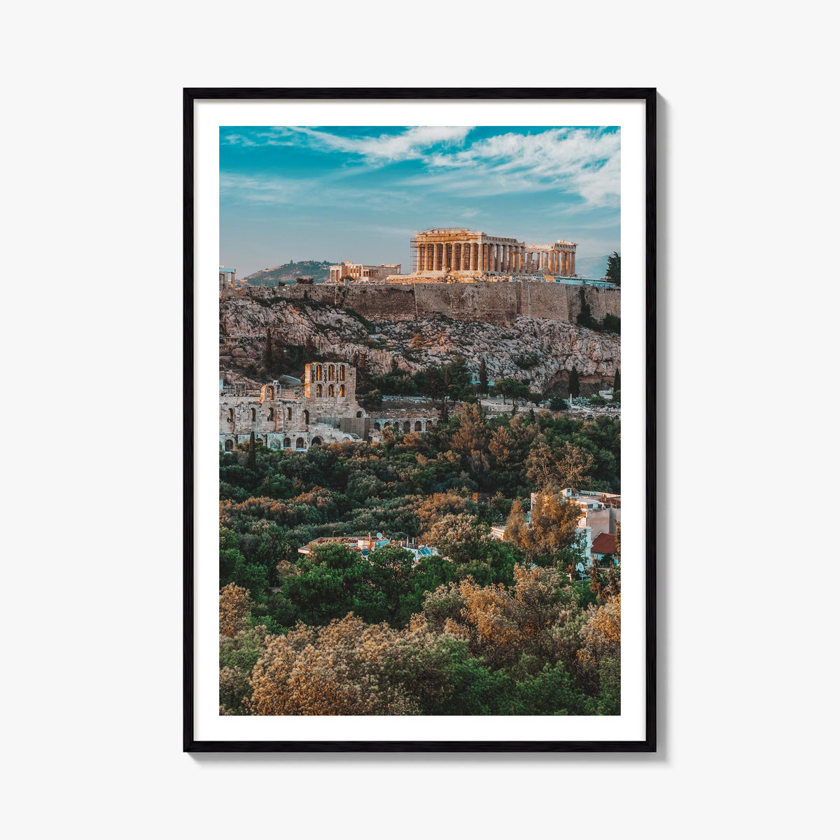Athens, Greece no. 1 colorful photo poster of Greece – vertical wall art, unframed print shown in interior mockup