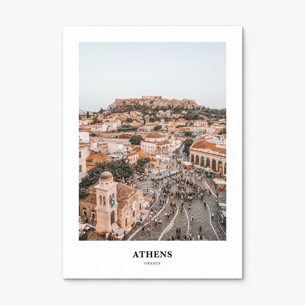 Athens, Greece Classic Poster, print only (unframed)