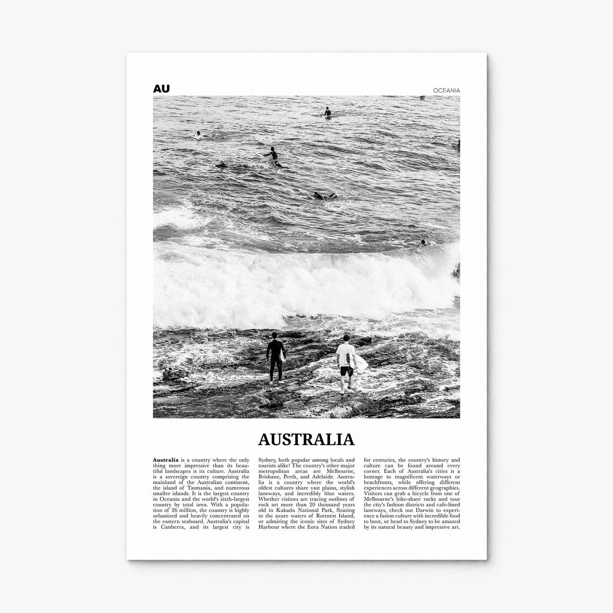 Australia Newspaper No 1 Poster, print only (unframed)