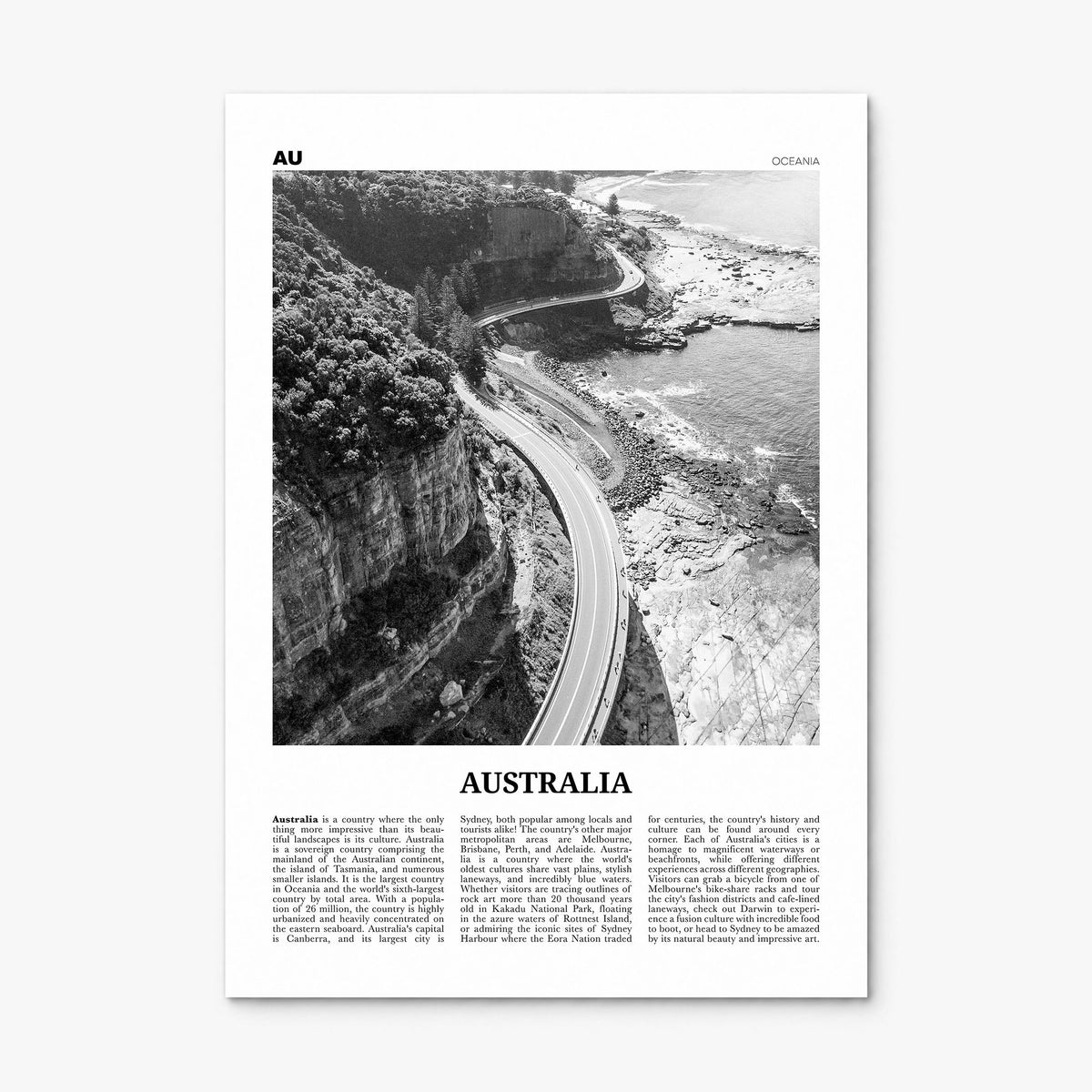 Australia Newspaper No 3 Poster, print only (unframed)