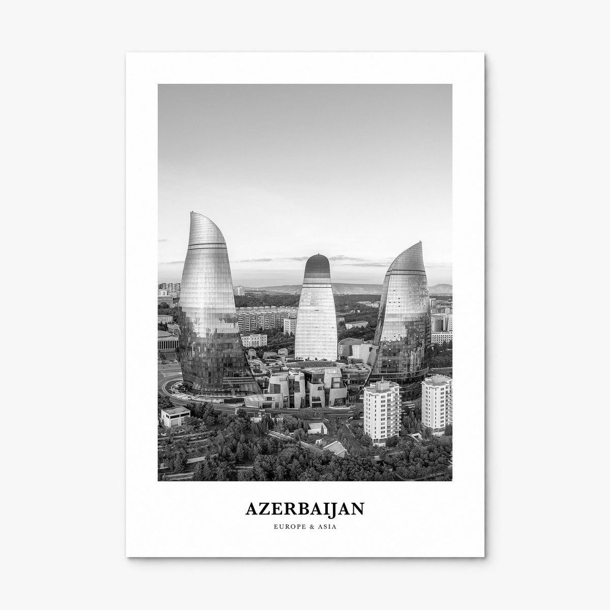 Azerbaijan Classic Poster, print only (unframed)
