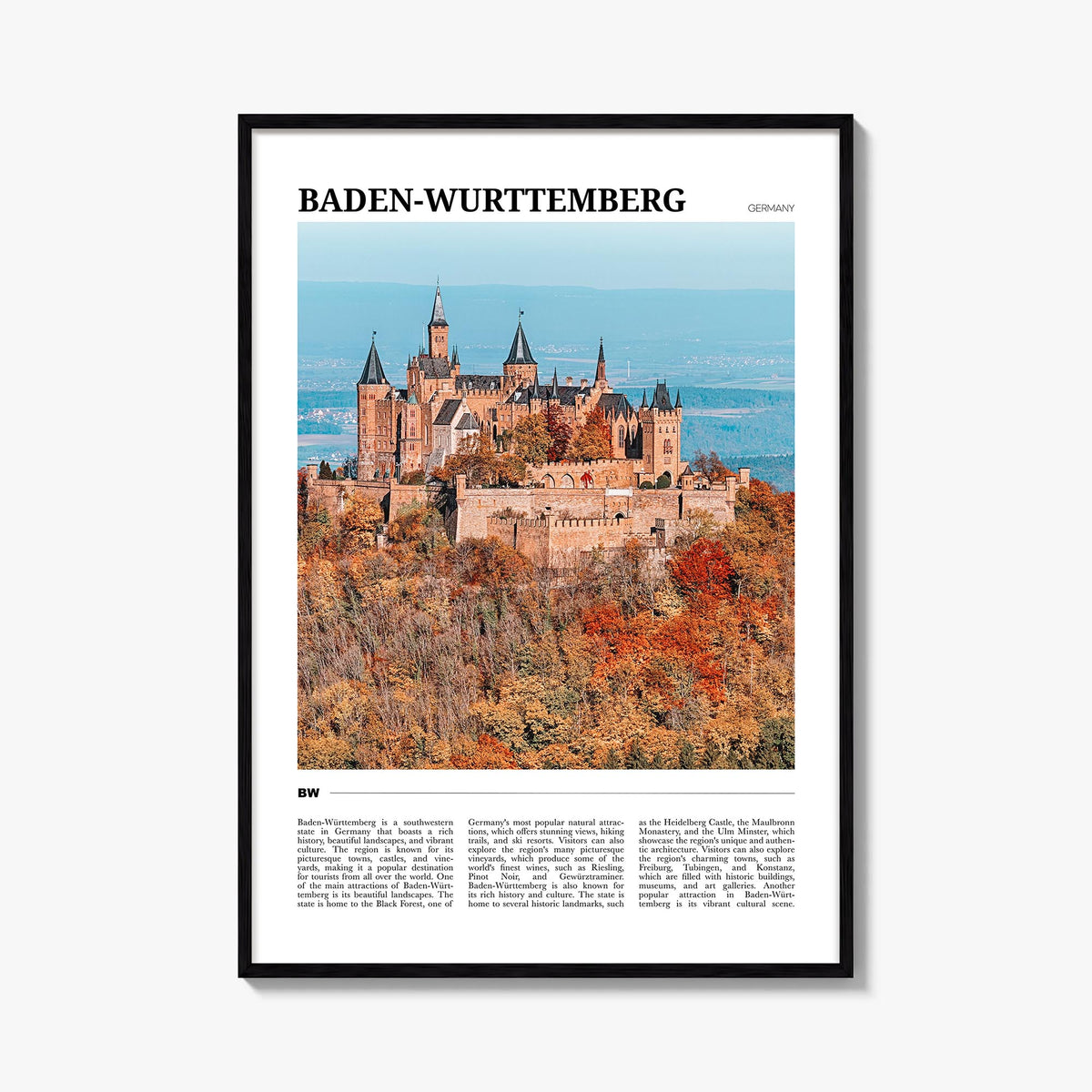 Baden-Württemberg Travel No 1 Poster