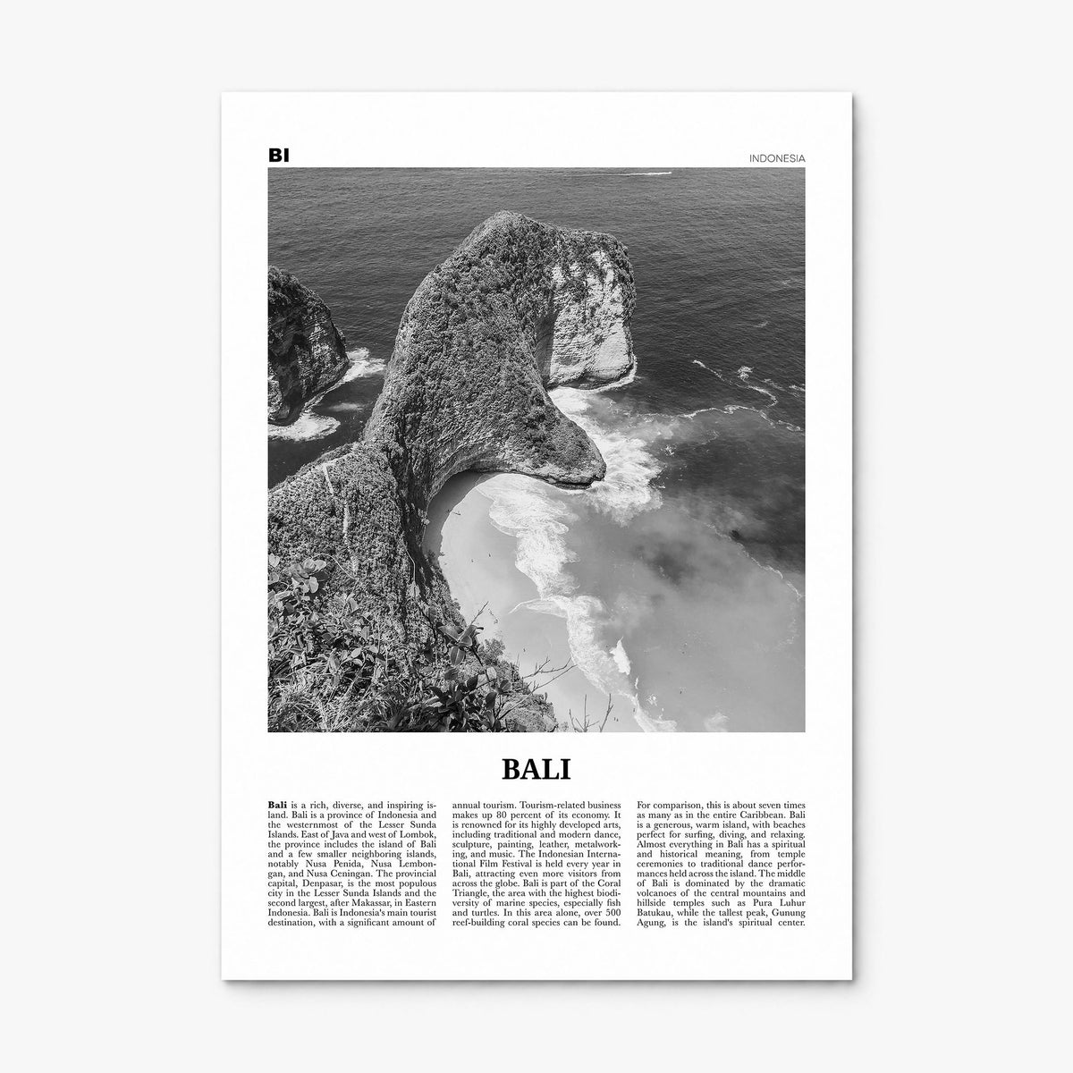 Bali Newspaper No 3 Poster, print only (unframed)