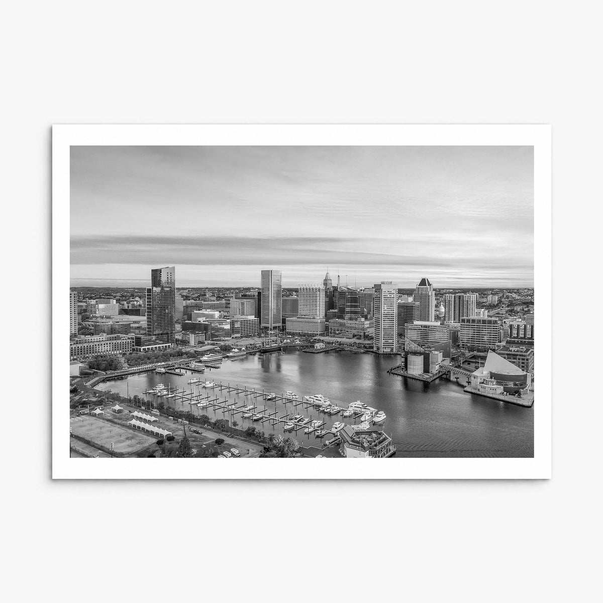 Baltimore Photo Poster, print only (unframed), white border