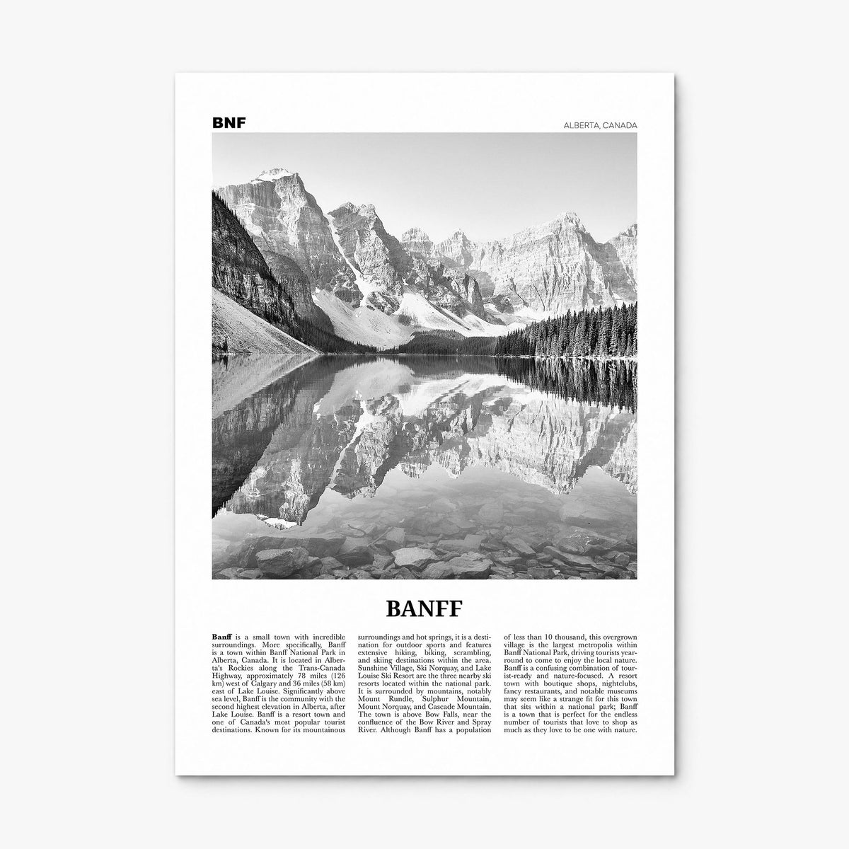 Banff Newspaper No 1 Poster, print only (unframed)